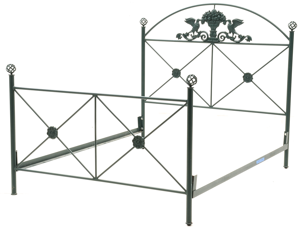 Wrought Iron Headboard and Footboard