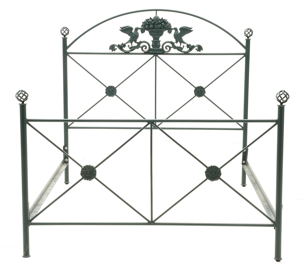 Wrought Iron Headboard and Footboard