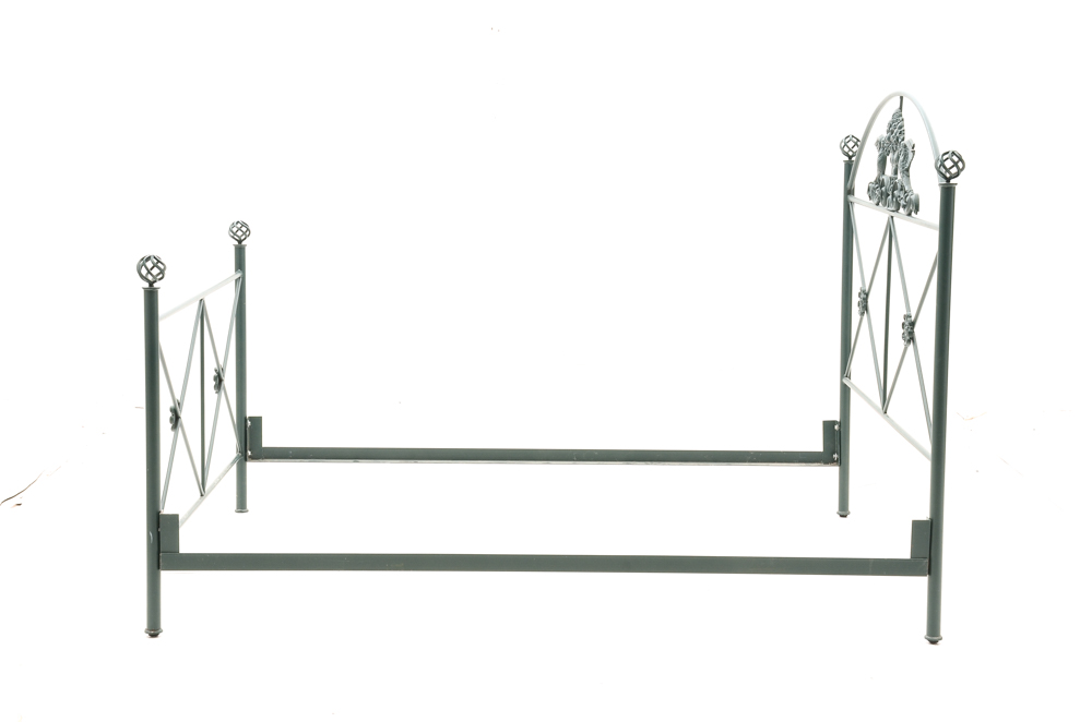 Wrought Iron Headboard and Footboard