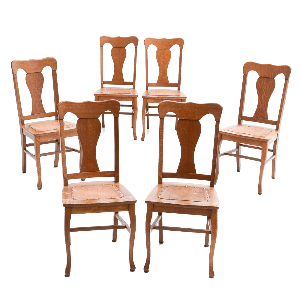 Set of Oak Dining Chairs