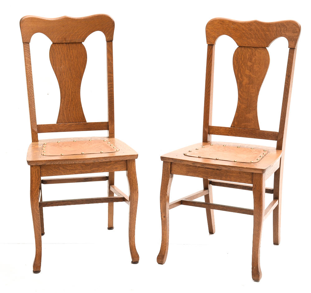 Set of Oak Dining Chairs