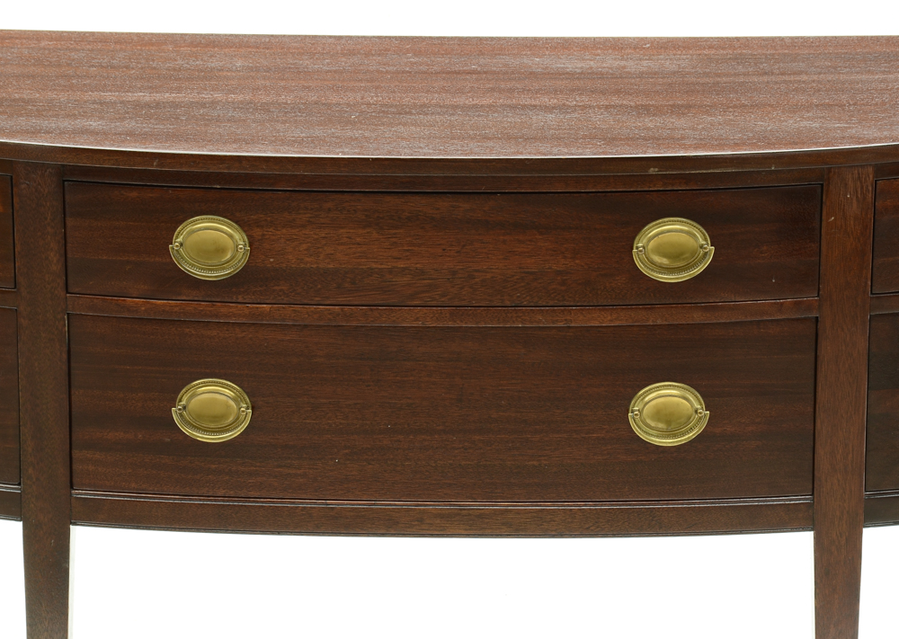 Federal Style Mahogany Demilune Sideboard