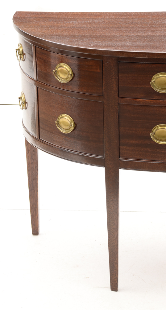 Federal Style Mahogany Demilune Sideboard