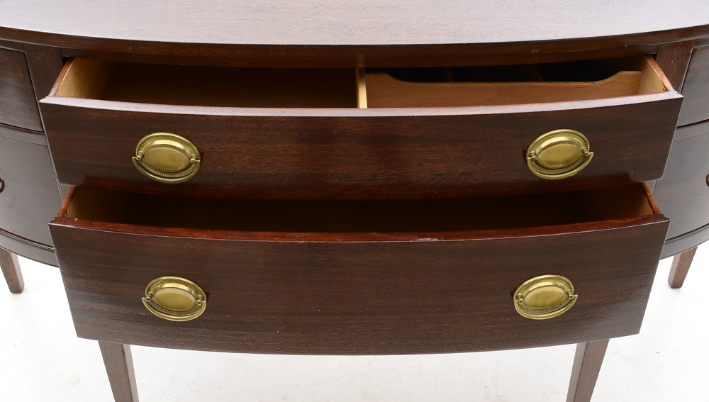 Federal Style Mahogany Demilune Sideboard