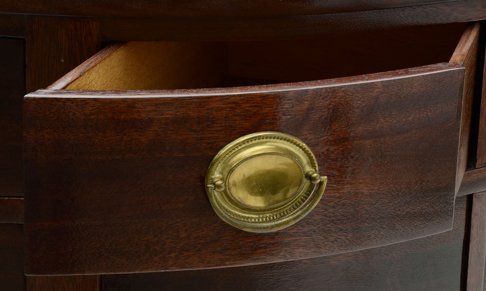 Federal Style Mahogany Demilune Sideboard