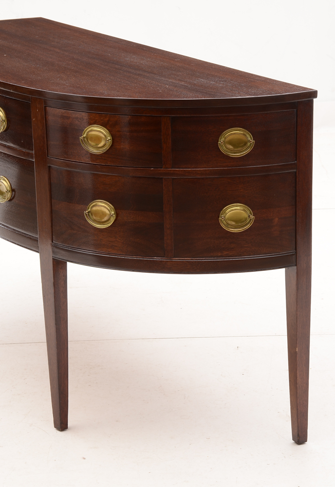 Federal Style Mahogany Demilune Sideboard