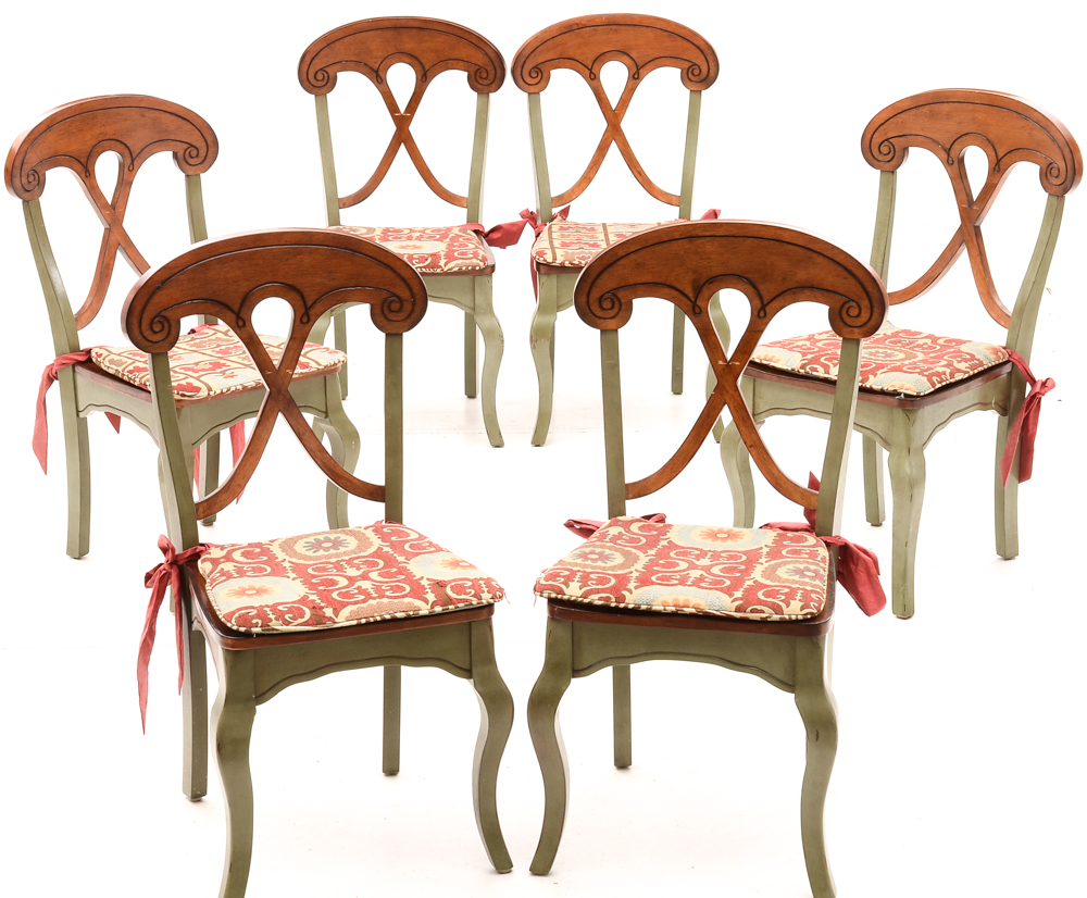 Circular Glass Top Dining Table with Chairs