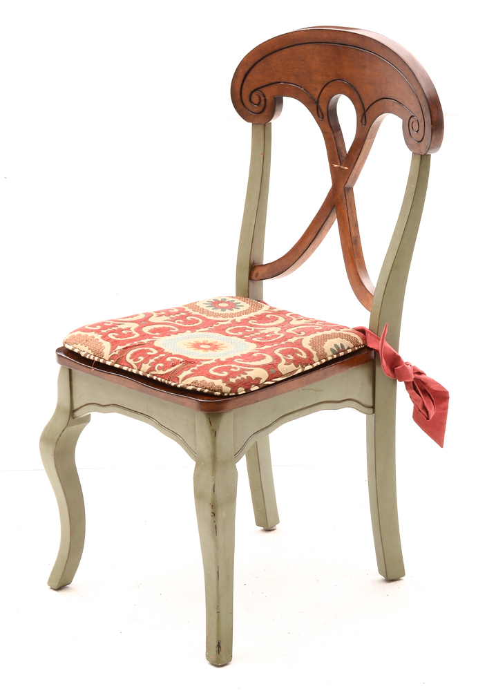 Circular Glass Top Dining Table with Chairs