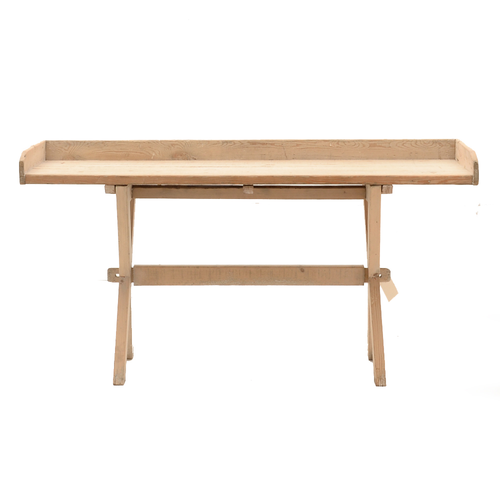 Van Thiel & Co. Reproduction Reclaimed Wood Sawbuck Table/Buffet