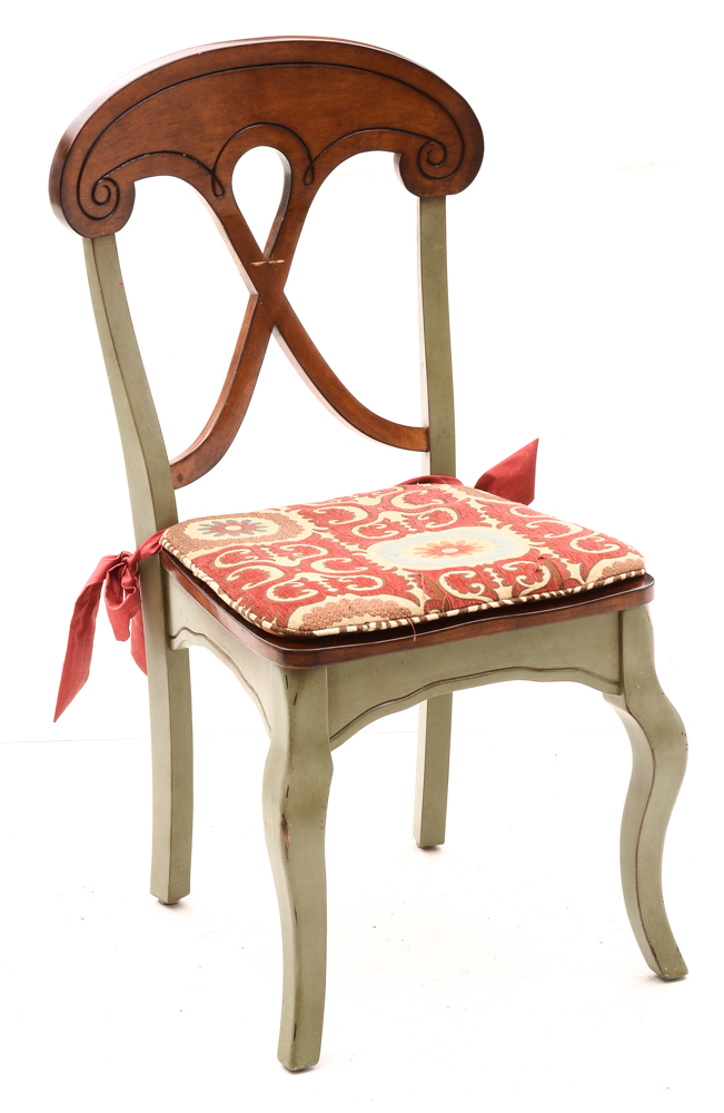 Circular Glass Top Dining Table with Chairs