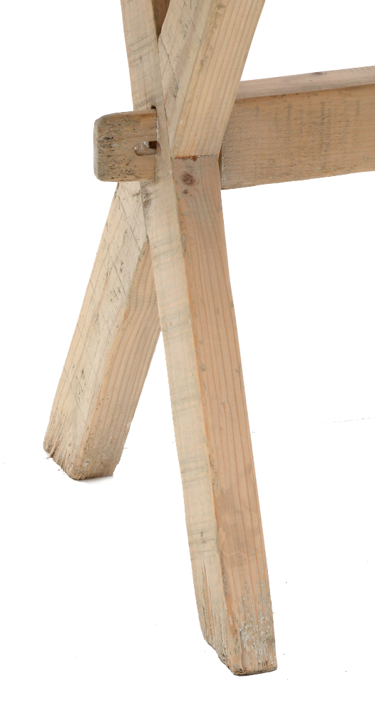 Van Thiel & Co. Reproduction Reclaimed Wood Sawbuck Table/Buffet