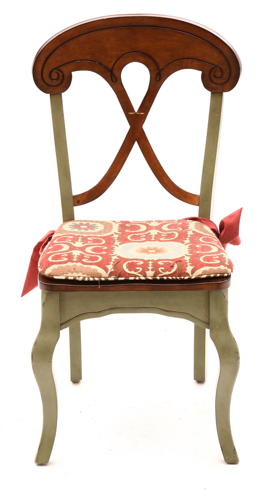 Circular Glass Top Dining Table with Chairs