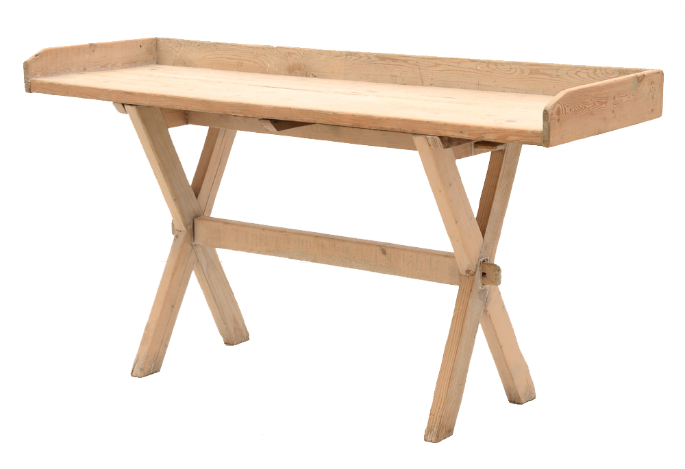 Van Thiel & Co. Reproduction Reclaimed Wood Sawbuck Table/Buffet