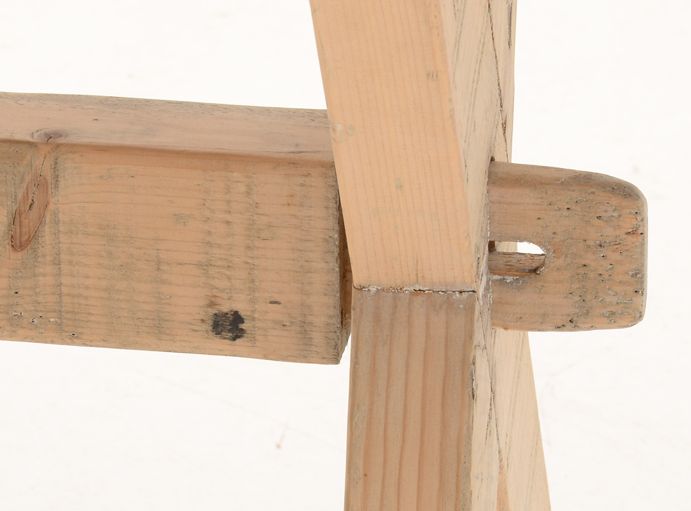 Van Thiel & Co. Reproduction Reclaimed Wood Sawbuck Table/Buffet