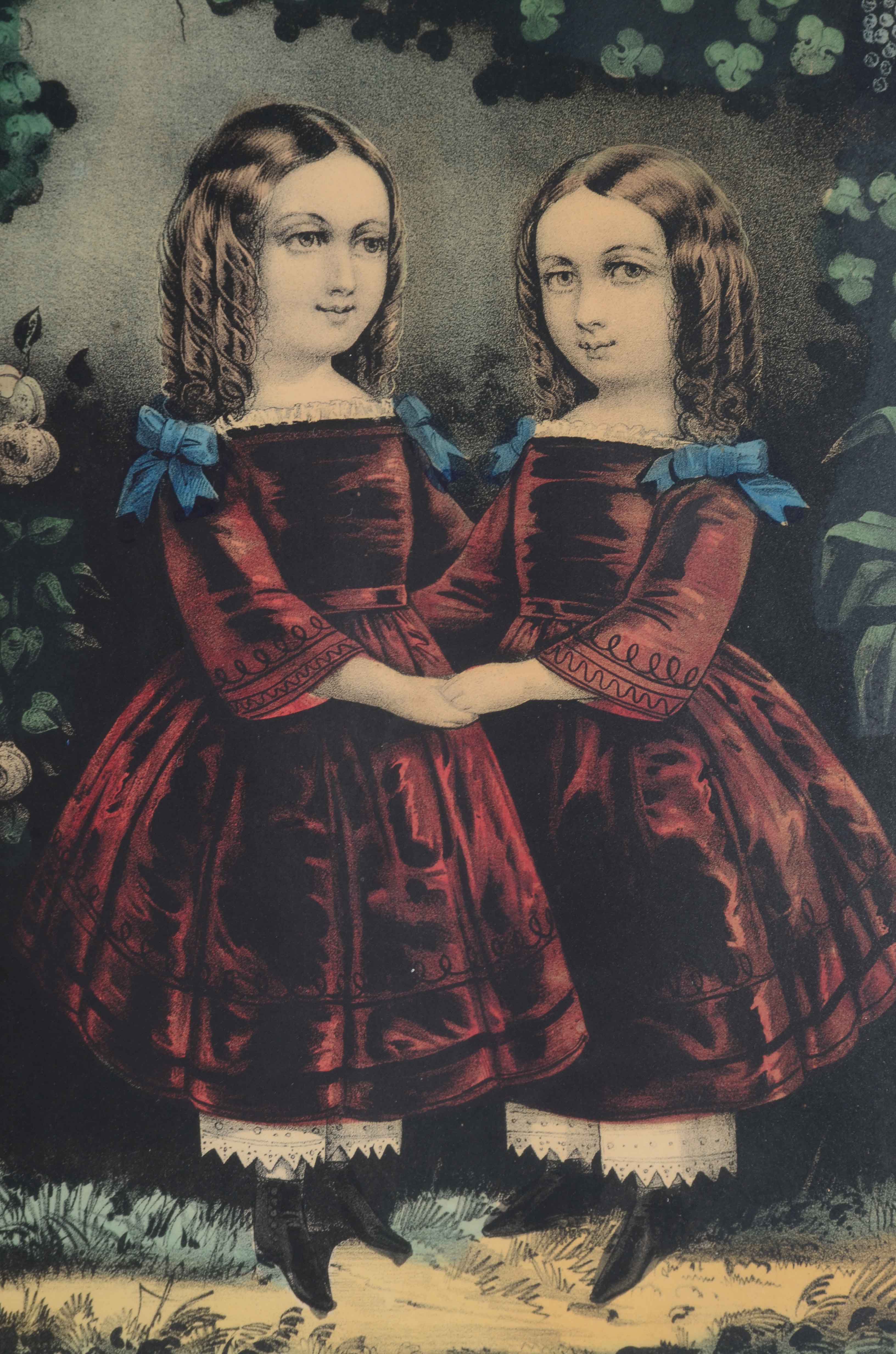 Two Currier & Ives Hand-colored Lithographs