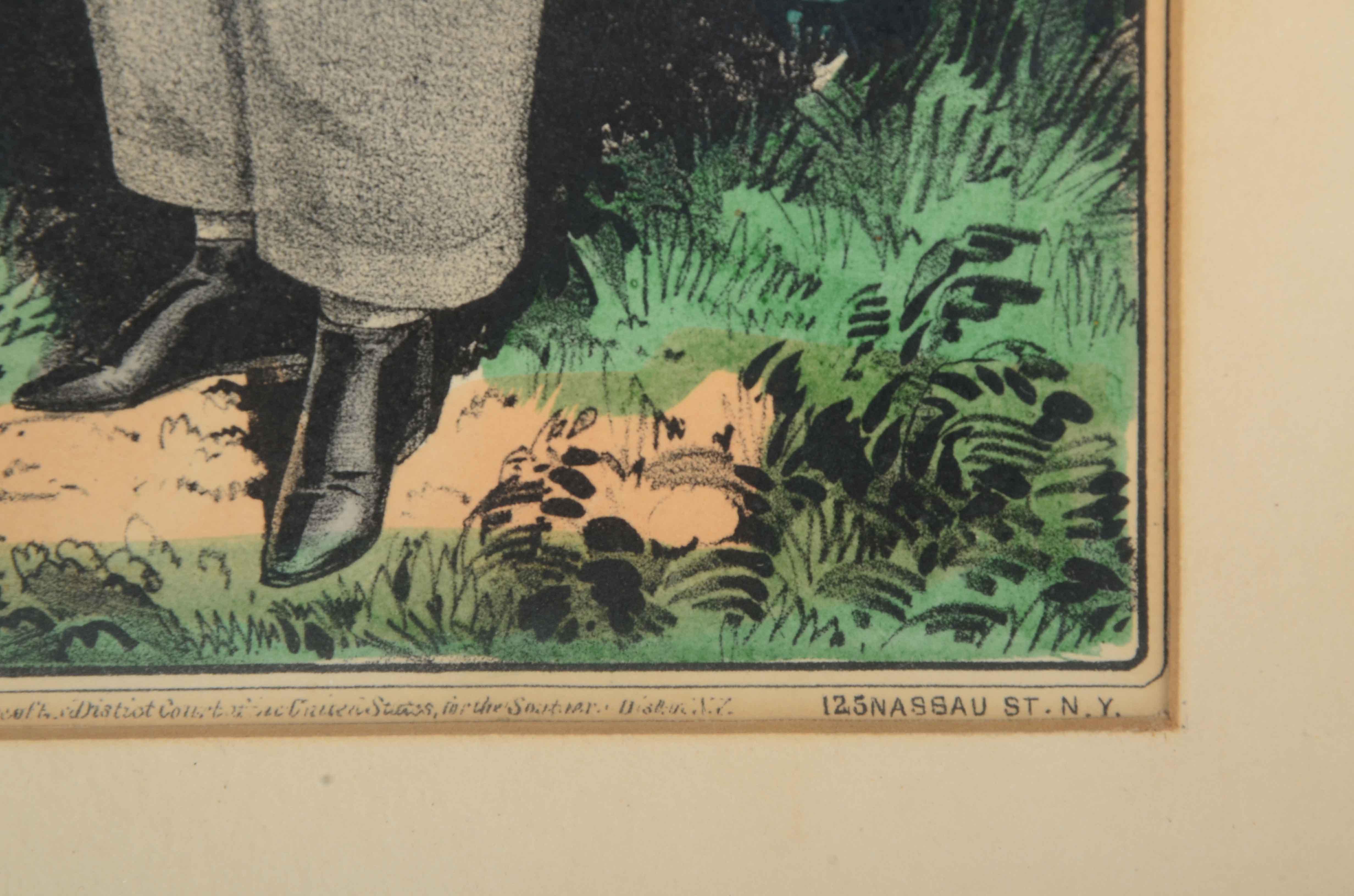 Two Currier & Ives Hand-colored Lithographs