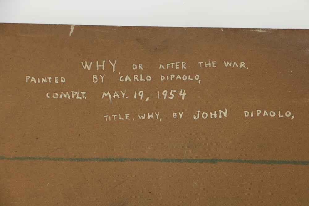 Carlo Di Paolo Oil Painting on Masonite "Why"