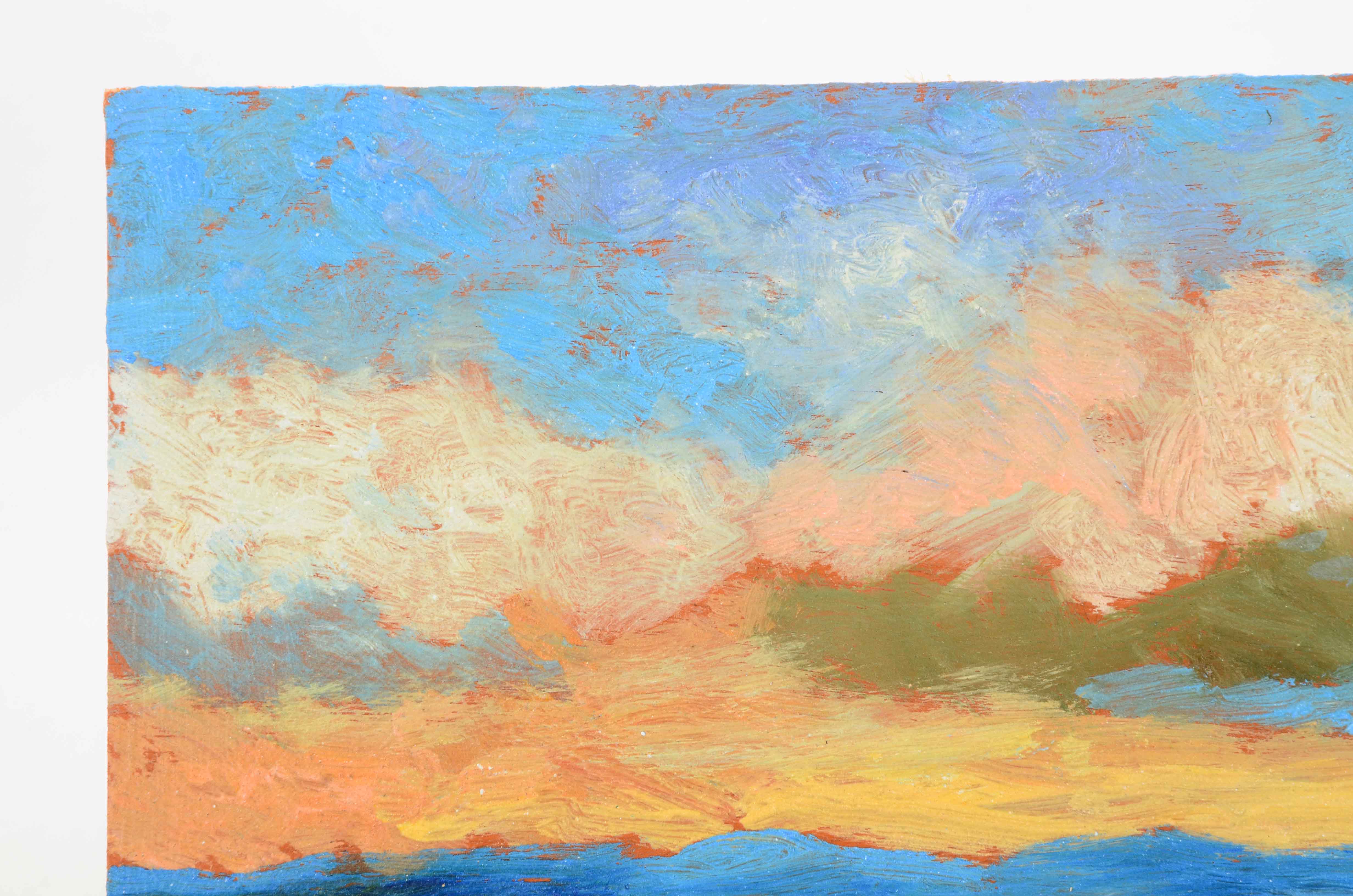 Sulmaz H. Radvand Original Acrylic on Panel Landscape Painting