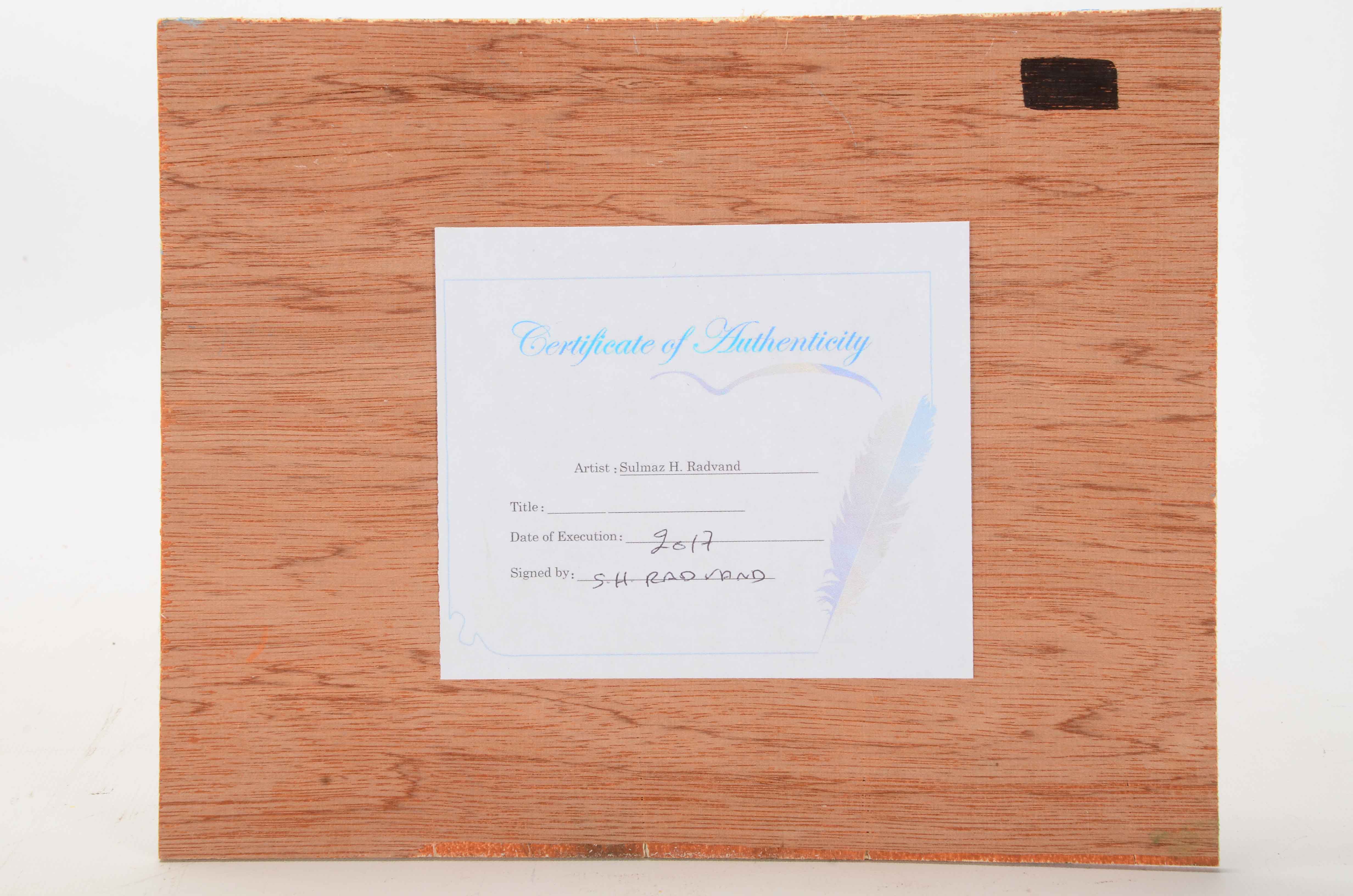 Sulmaz H. Radvand Original Acrylic on Panel Landscape Painting