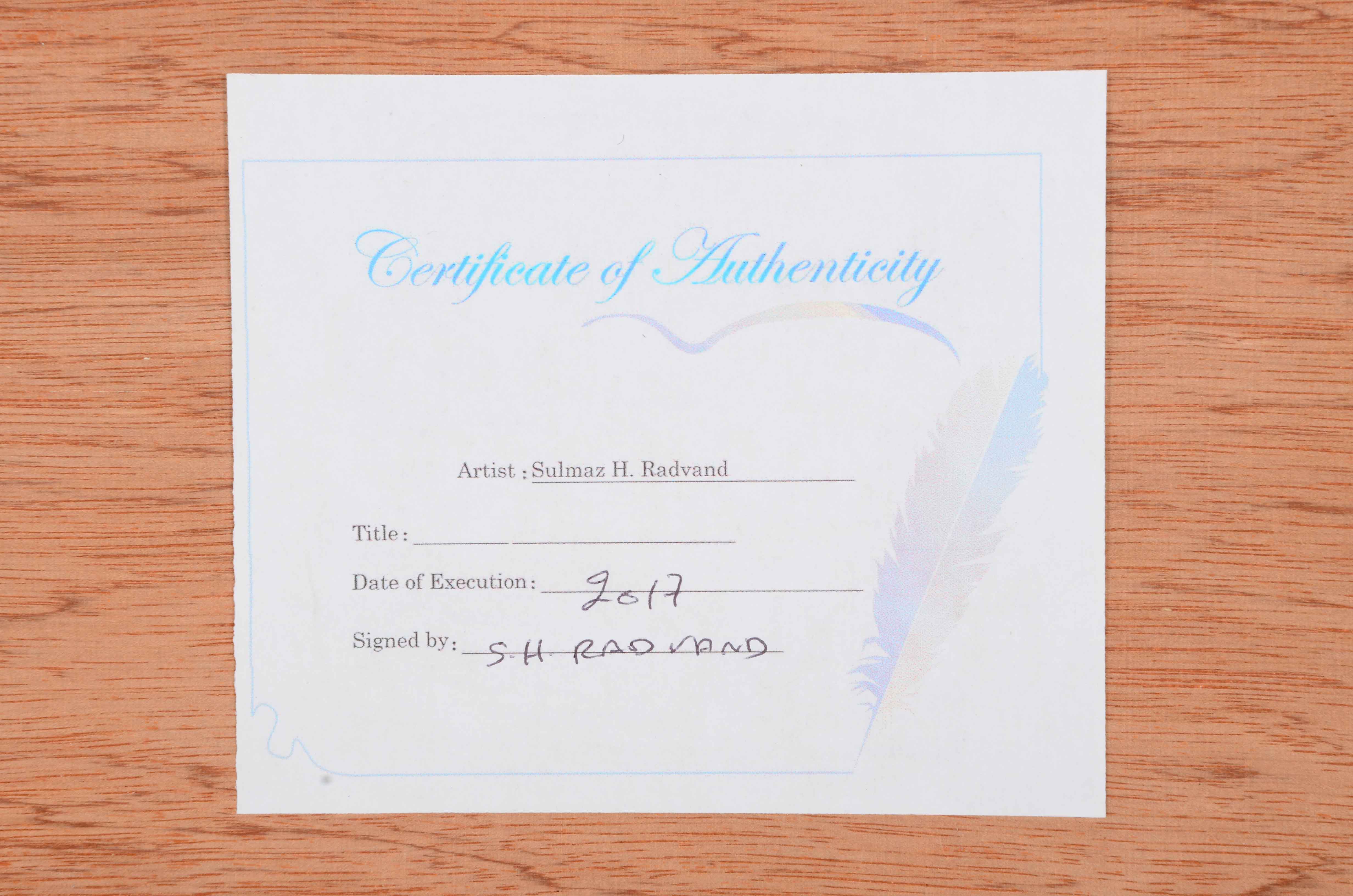 Sulmaz H. Radvand Original Acrylic on Panel Landscape Painting