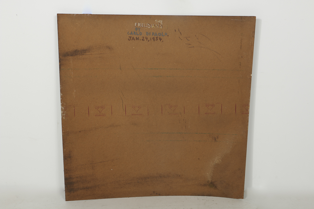 Carlo Di Paolo Oil Painting on Masonite "The Freudians"