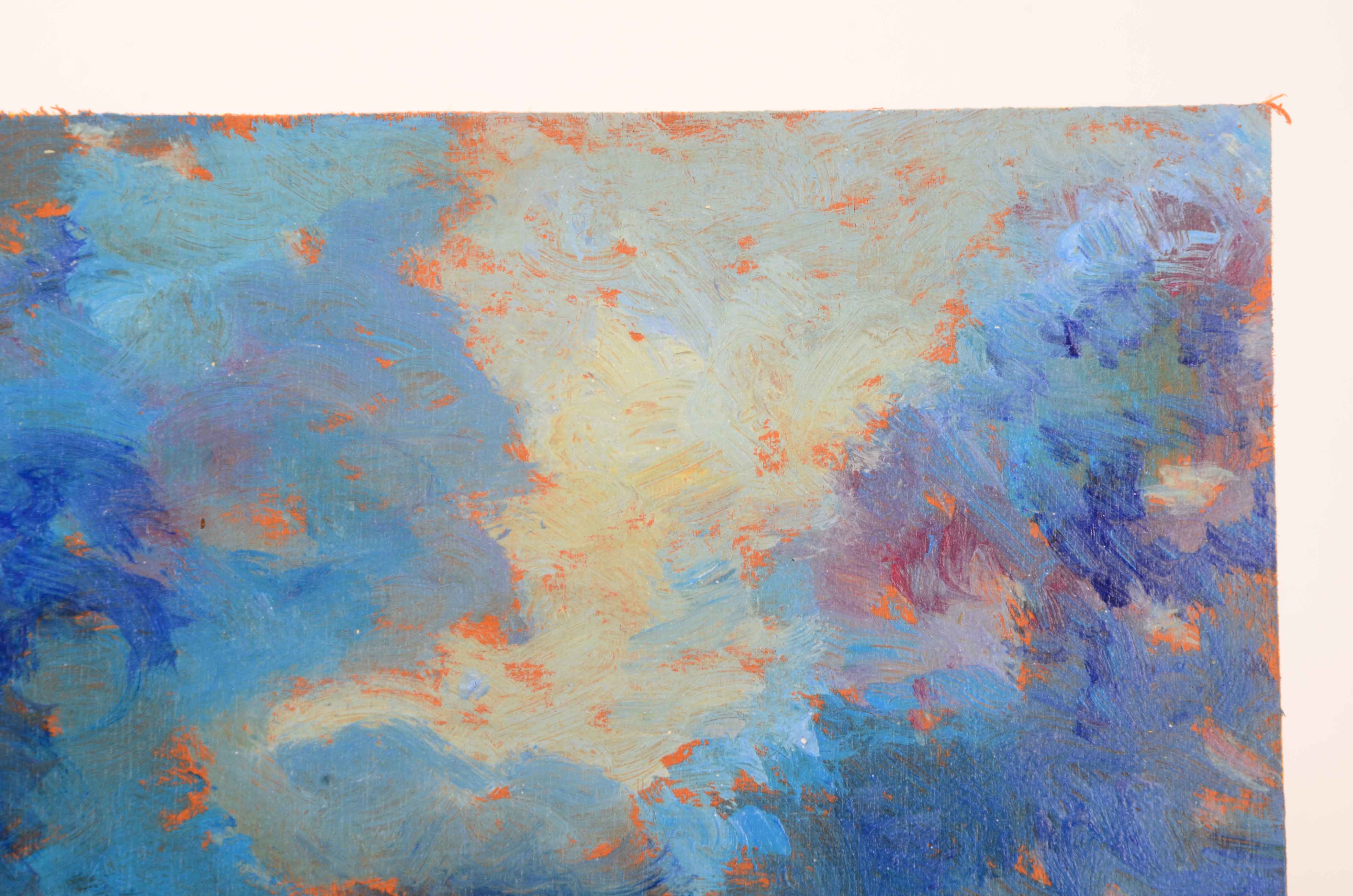 Sulmaz H. Radvand Original Acrylic on Panel Landscape Painting