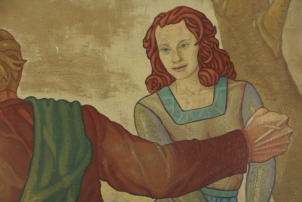 Carlo Di Paolo Oil Painting on Masonite "The Sower of Truth"