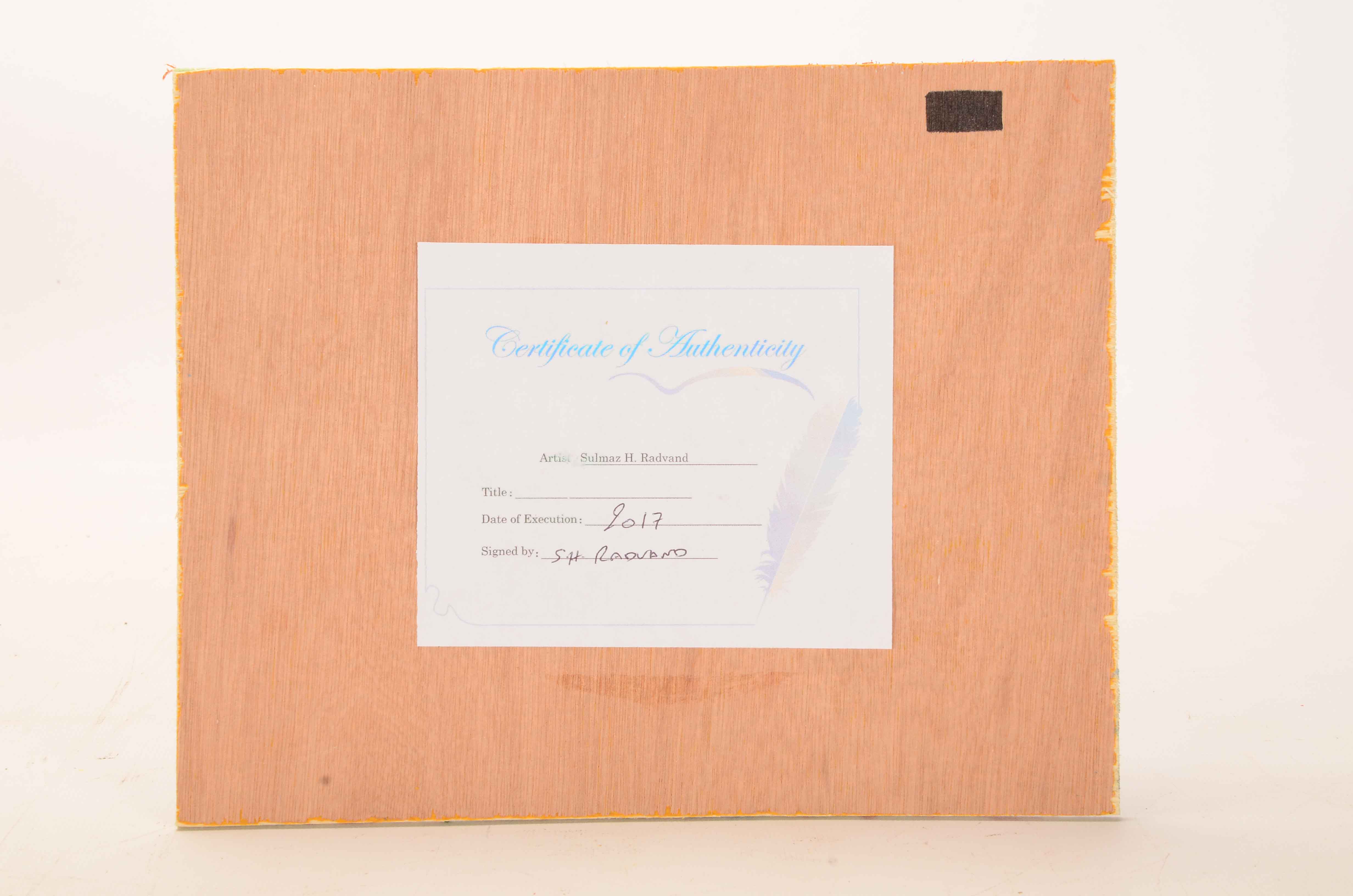 Sulmaz H. Radvand Original Acrylic on Panel Landscape Painting