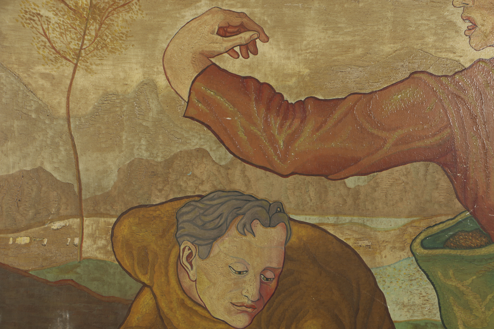 Carlo Di Paolo Oil Painting on Masonite "The Sower of Truth"