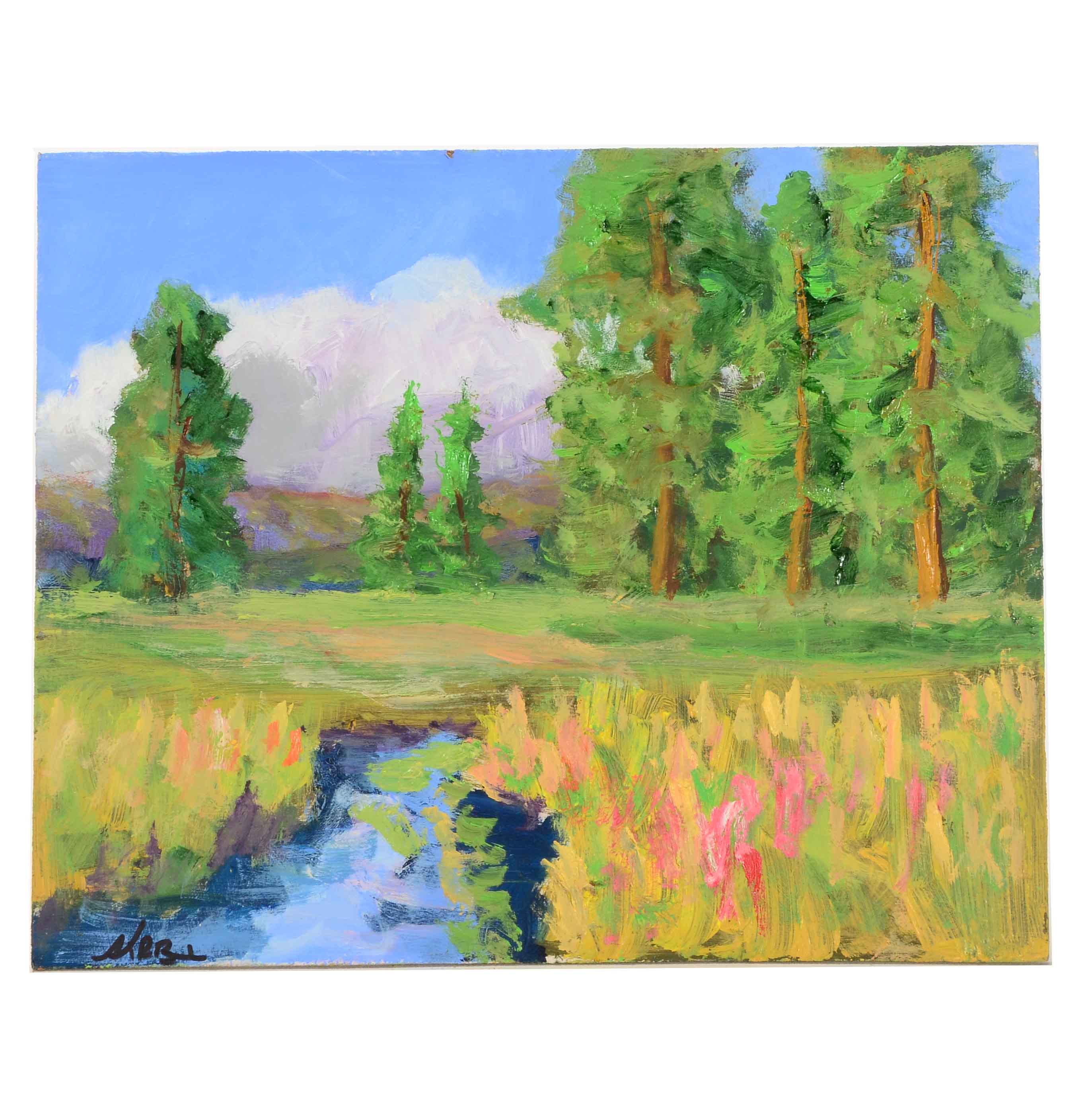 Kenneth Burnside Original Oil Painting on Masonite