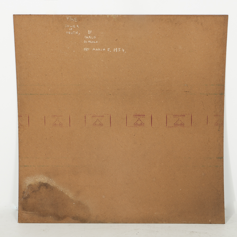 Carlo Di Paolo Oil Painting on Masonite "The Sower of Truth"