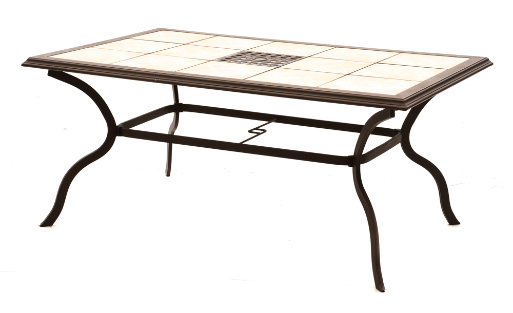 Tile Top Patio Table with Chairs