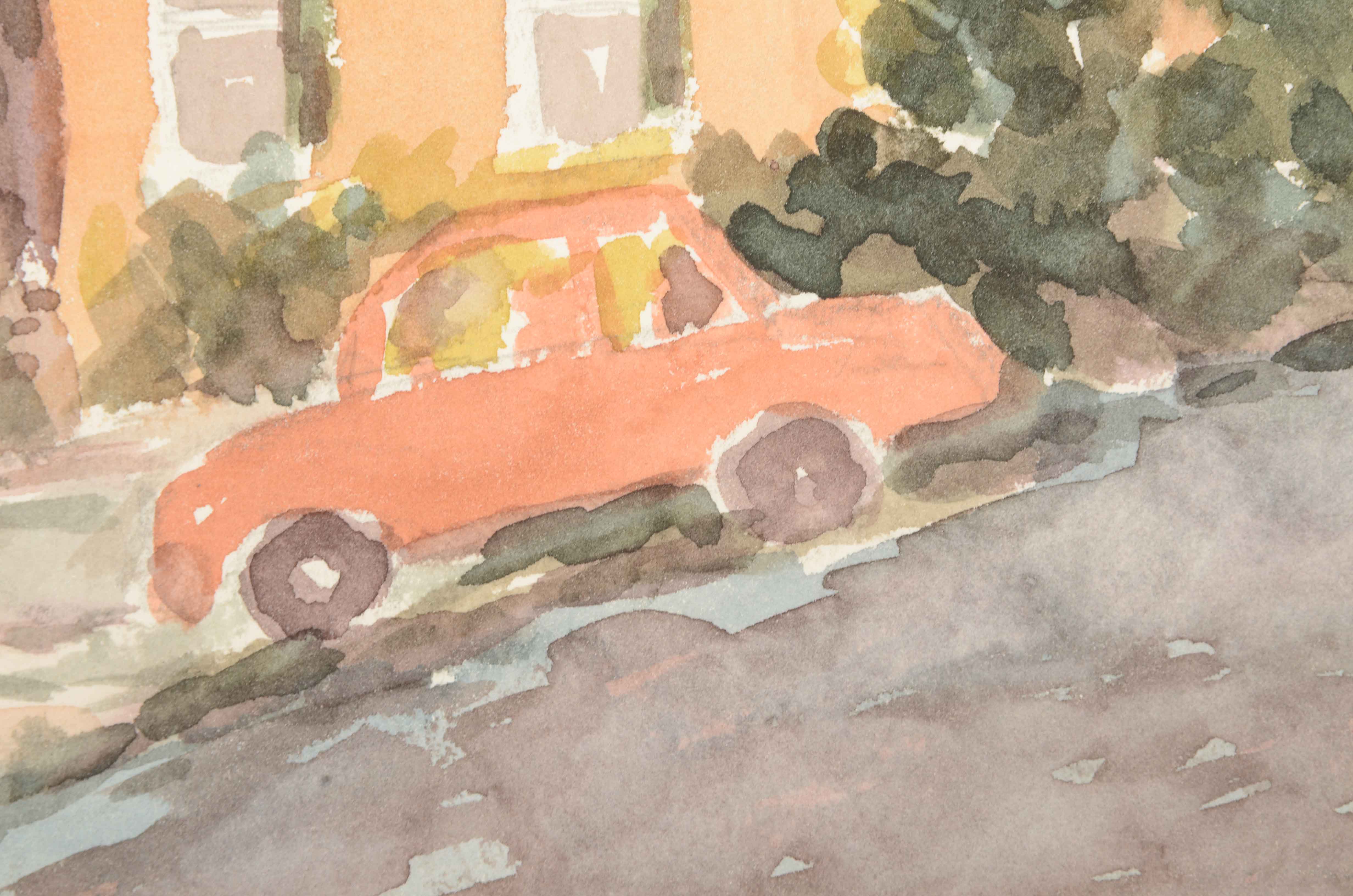 Robert Lahman Two Watercolor Paintings of Landscapes