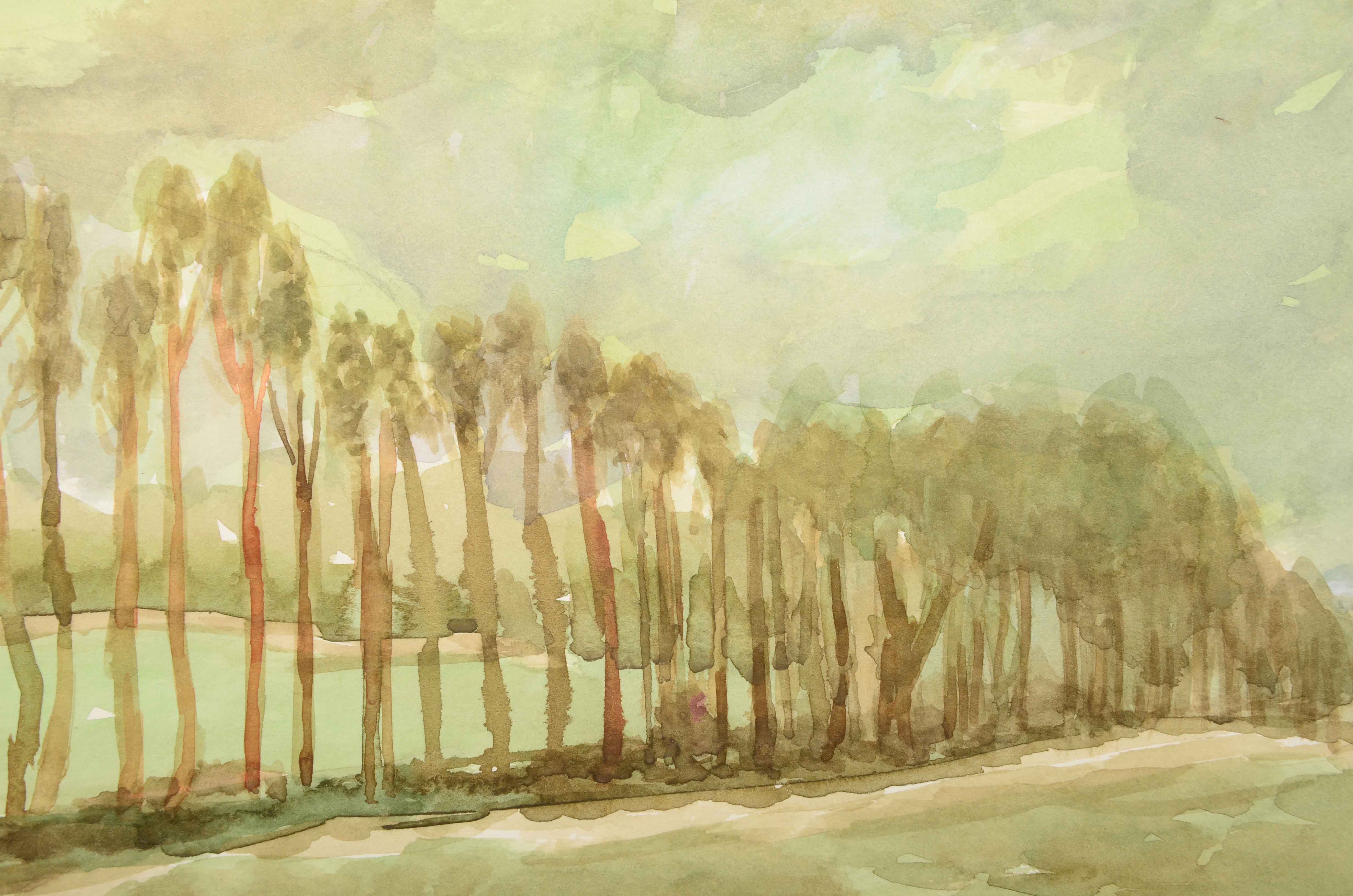 Robert Lahmann Three Watercolor Paintings