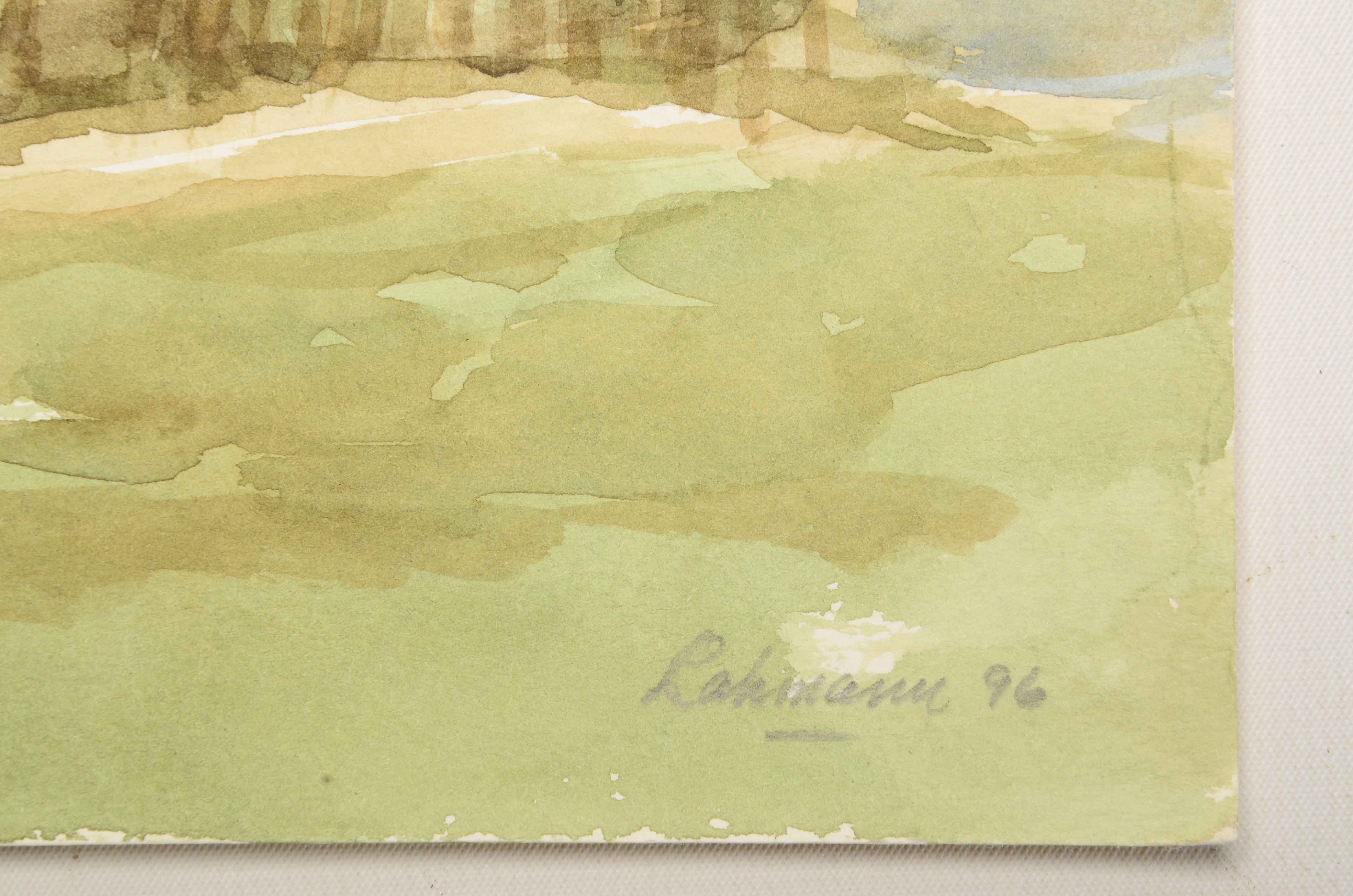 Robert Lahmann Three Watercolor Paintings