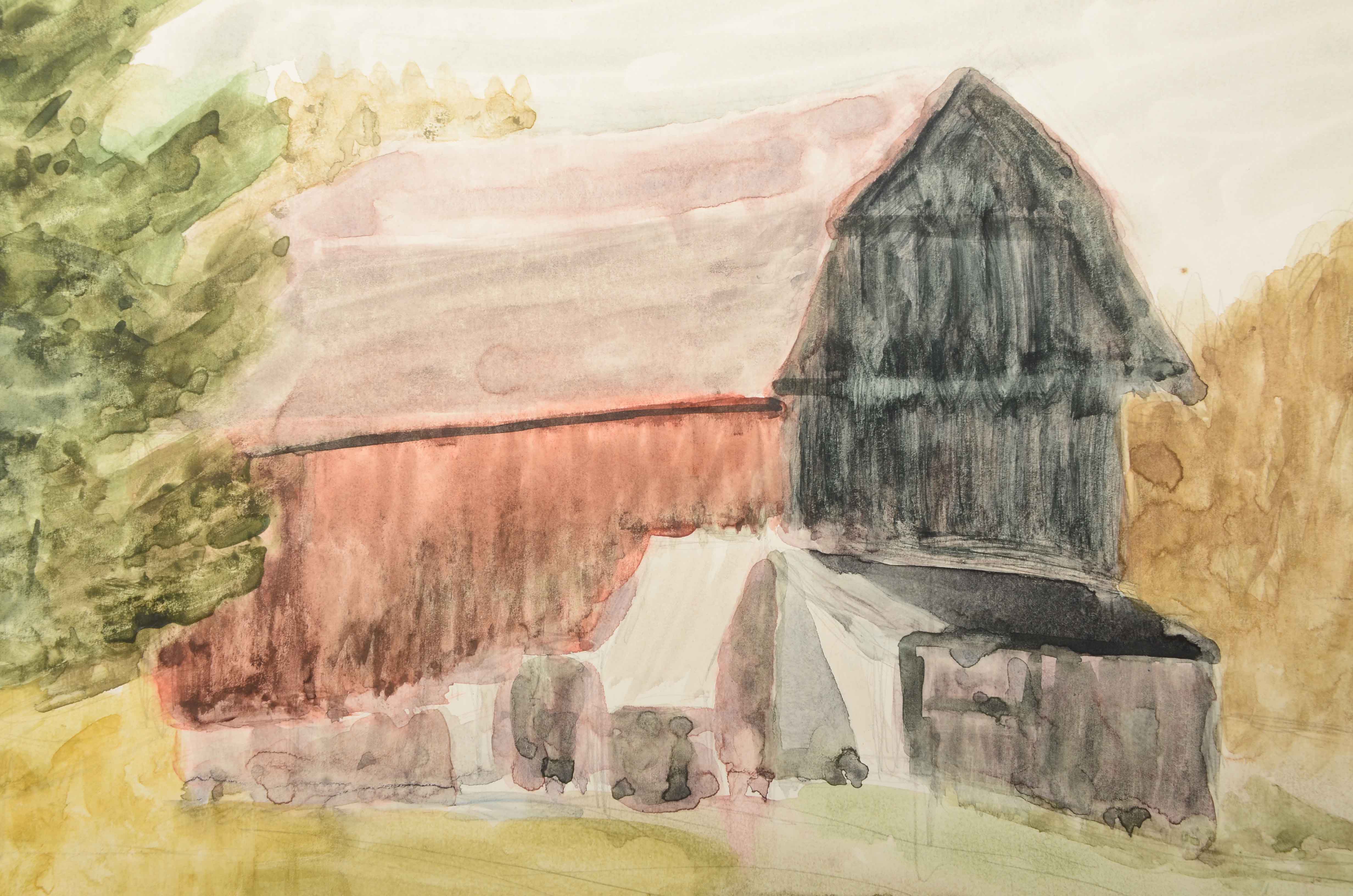 Robert Lahmann Three Watercolor Paintings