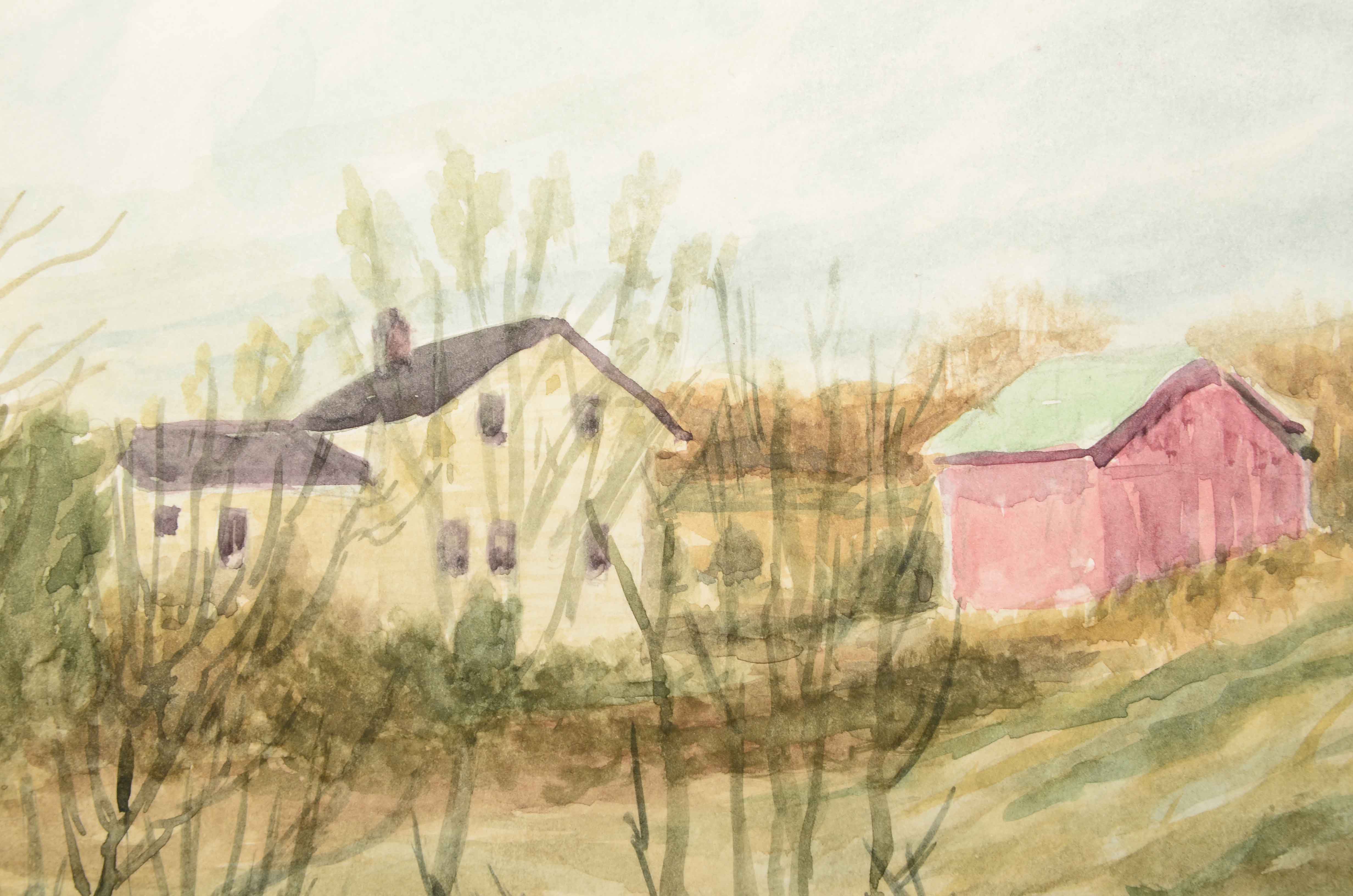 Robert Lahmann Three Watercolor Paintings of Landscapes