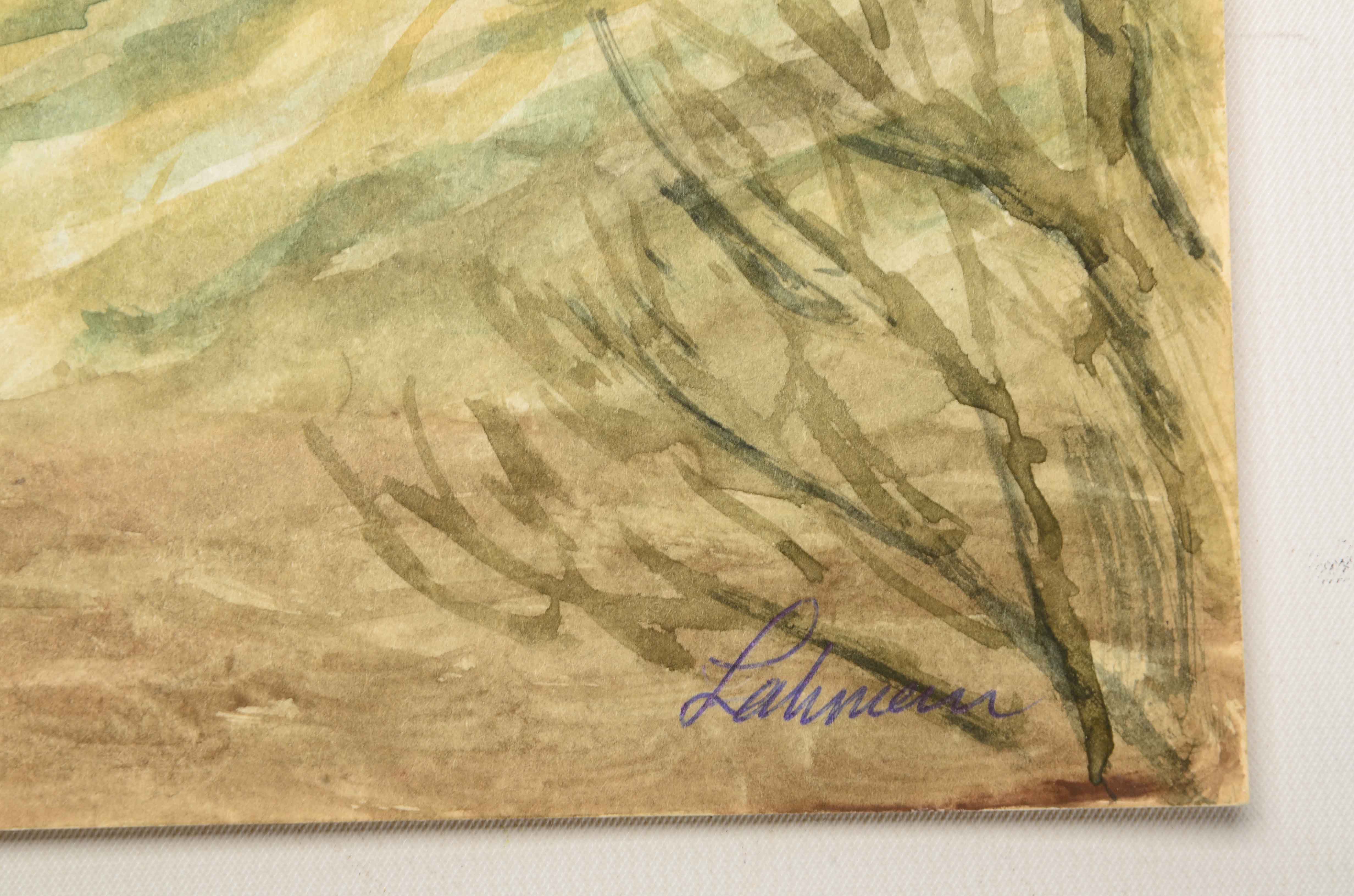 Robert Lahmann Three Watercolor Paintings of Landscapes