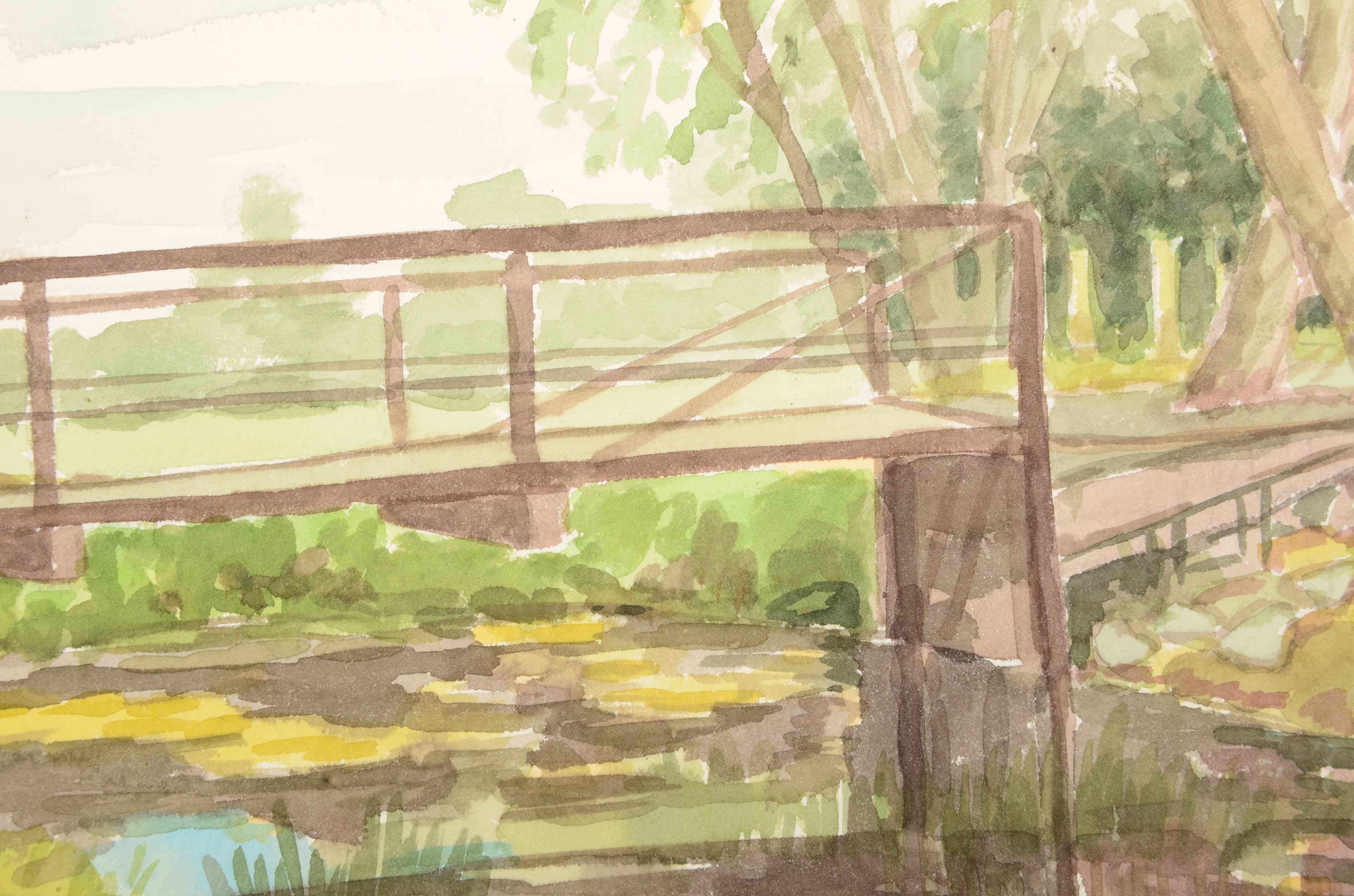 Robert Lahmann Three Watercolor Paintings of Landscapes