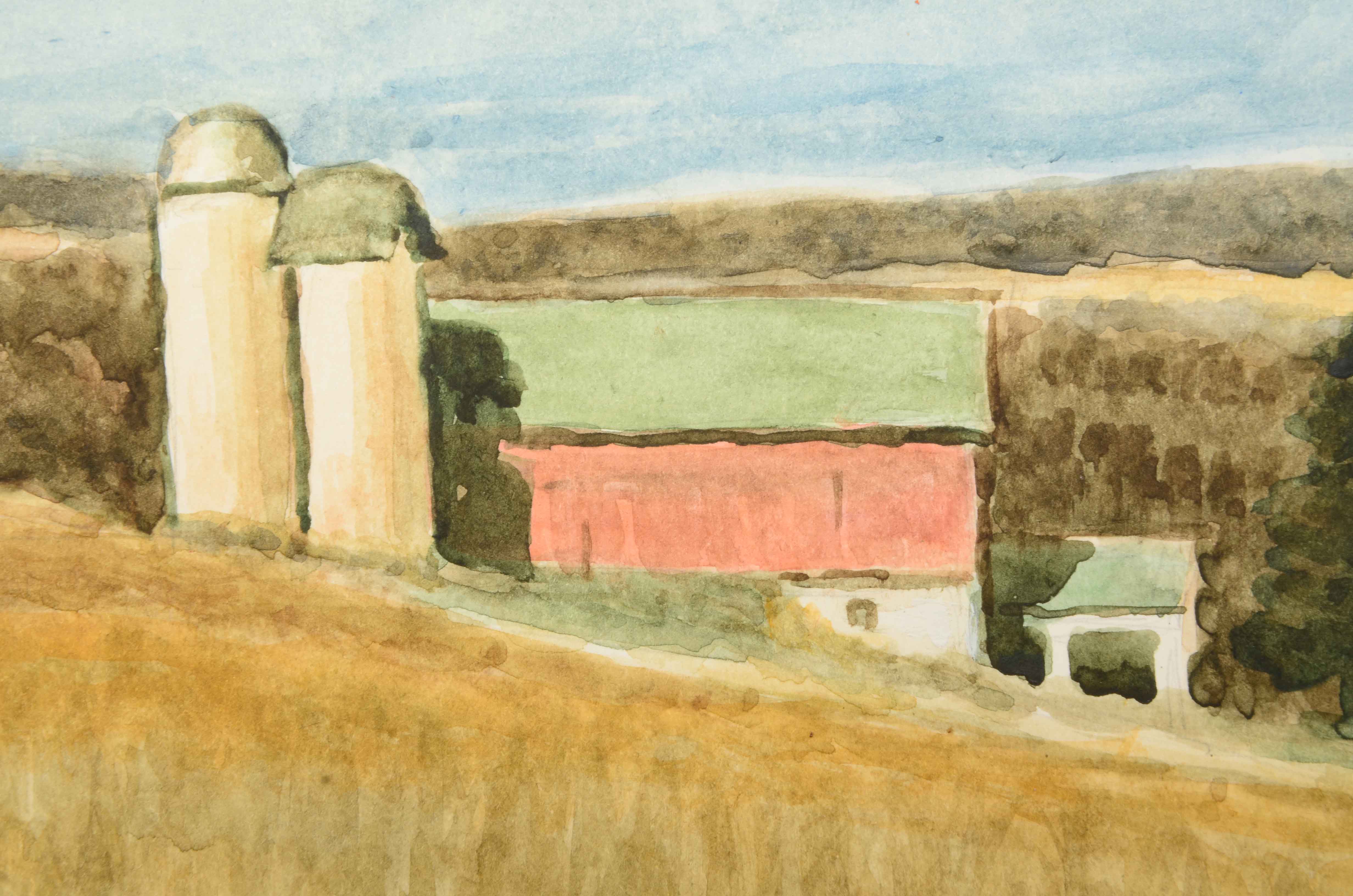 Robert Lahmann Three Watercolor Paintings of Landscapes