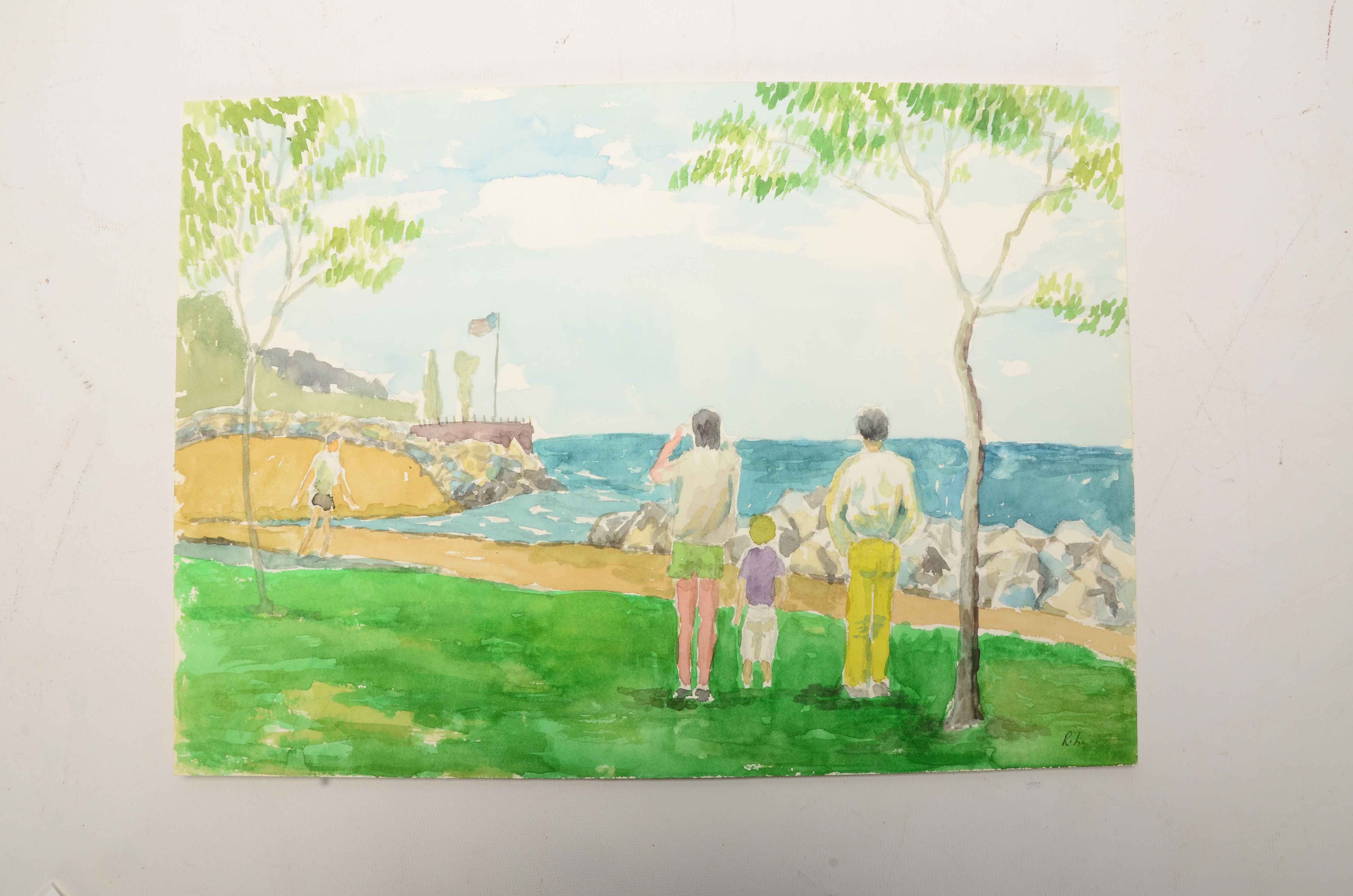 Robert Lahmann Two Watercolor Paintings