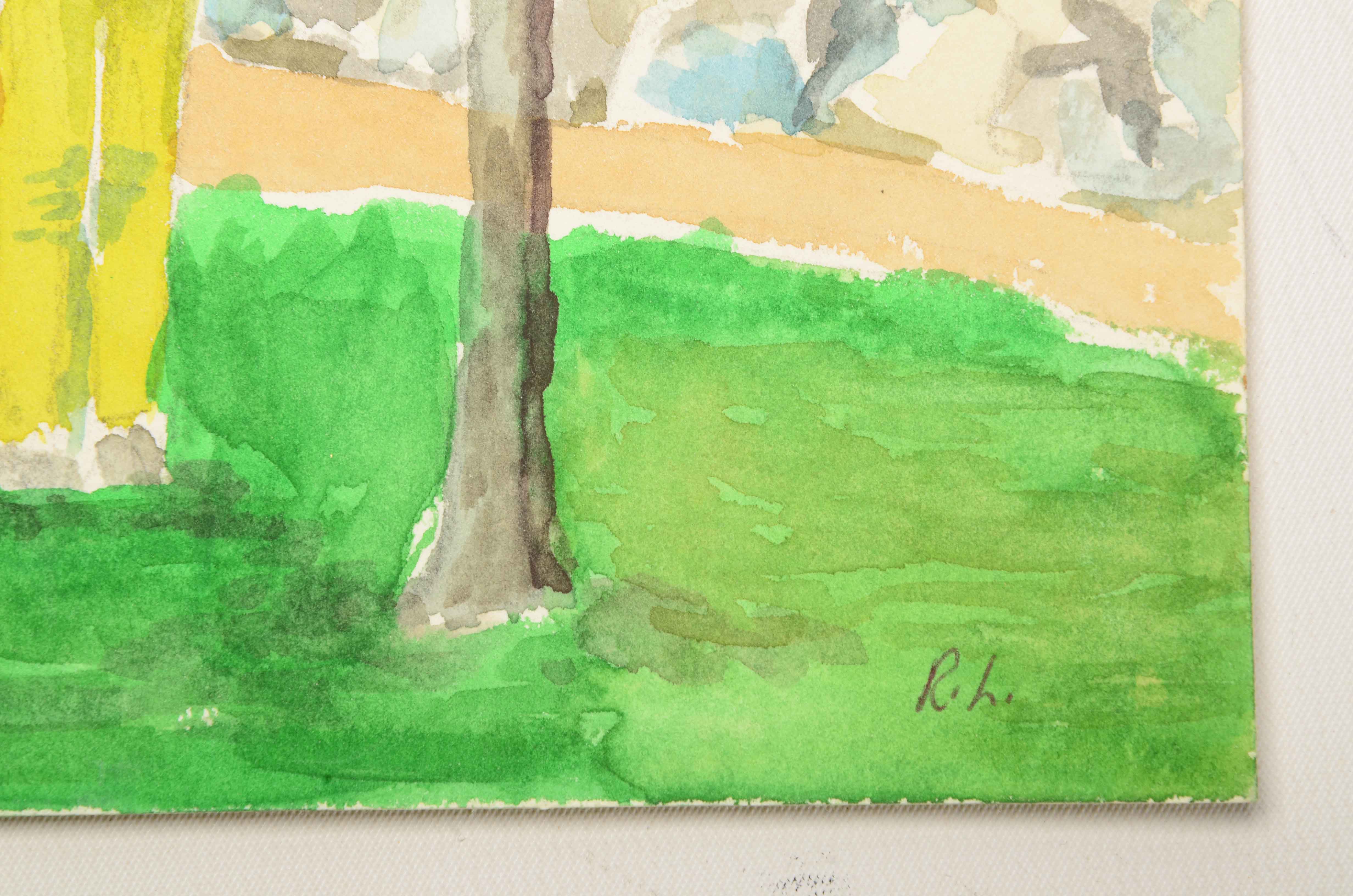 Robert Lahmann Two Watercolor Paintings