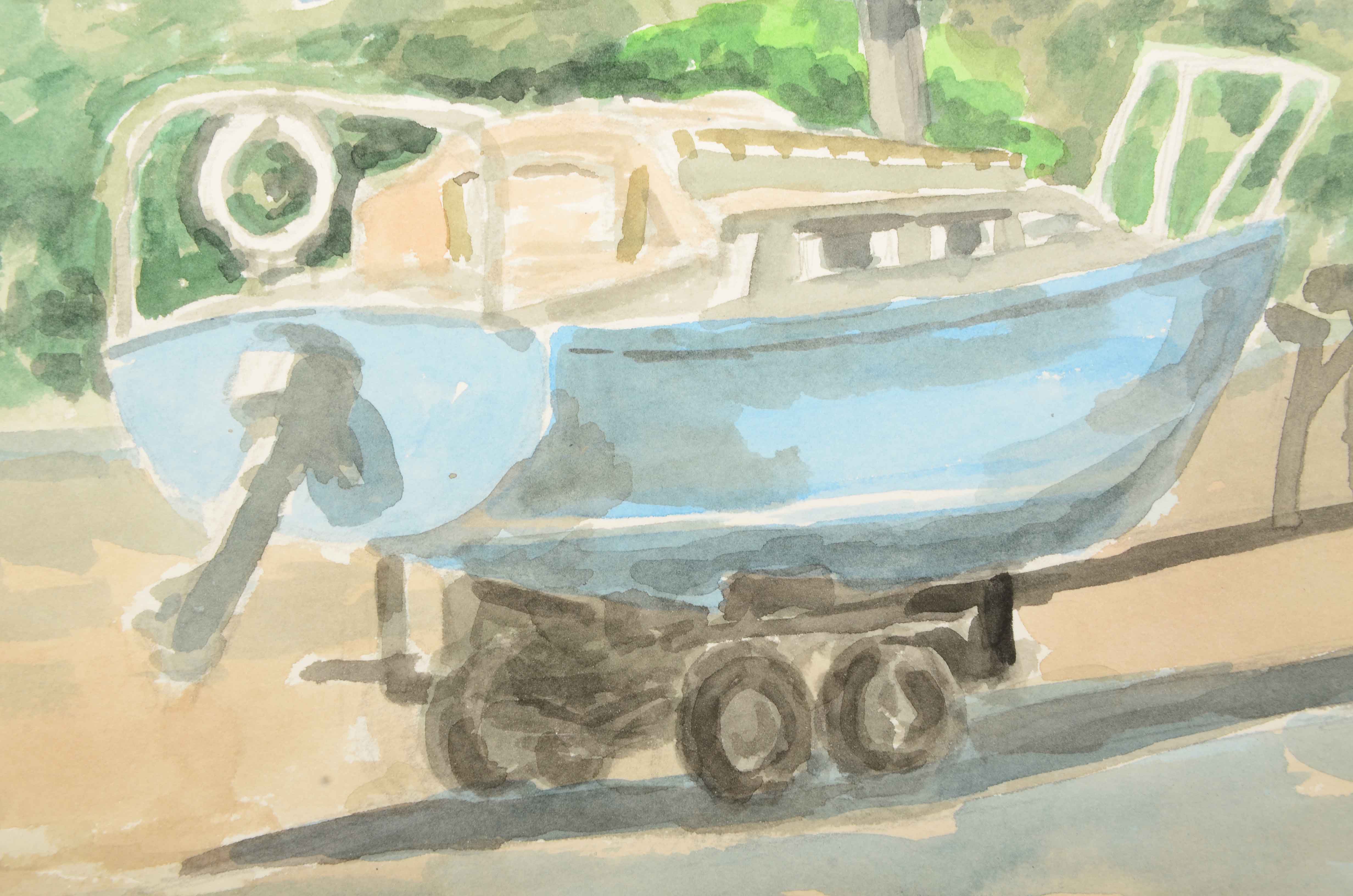 Robert Lahmann Two Watercolor Paintings