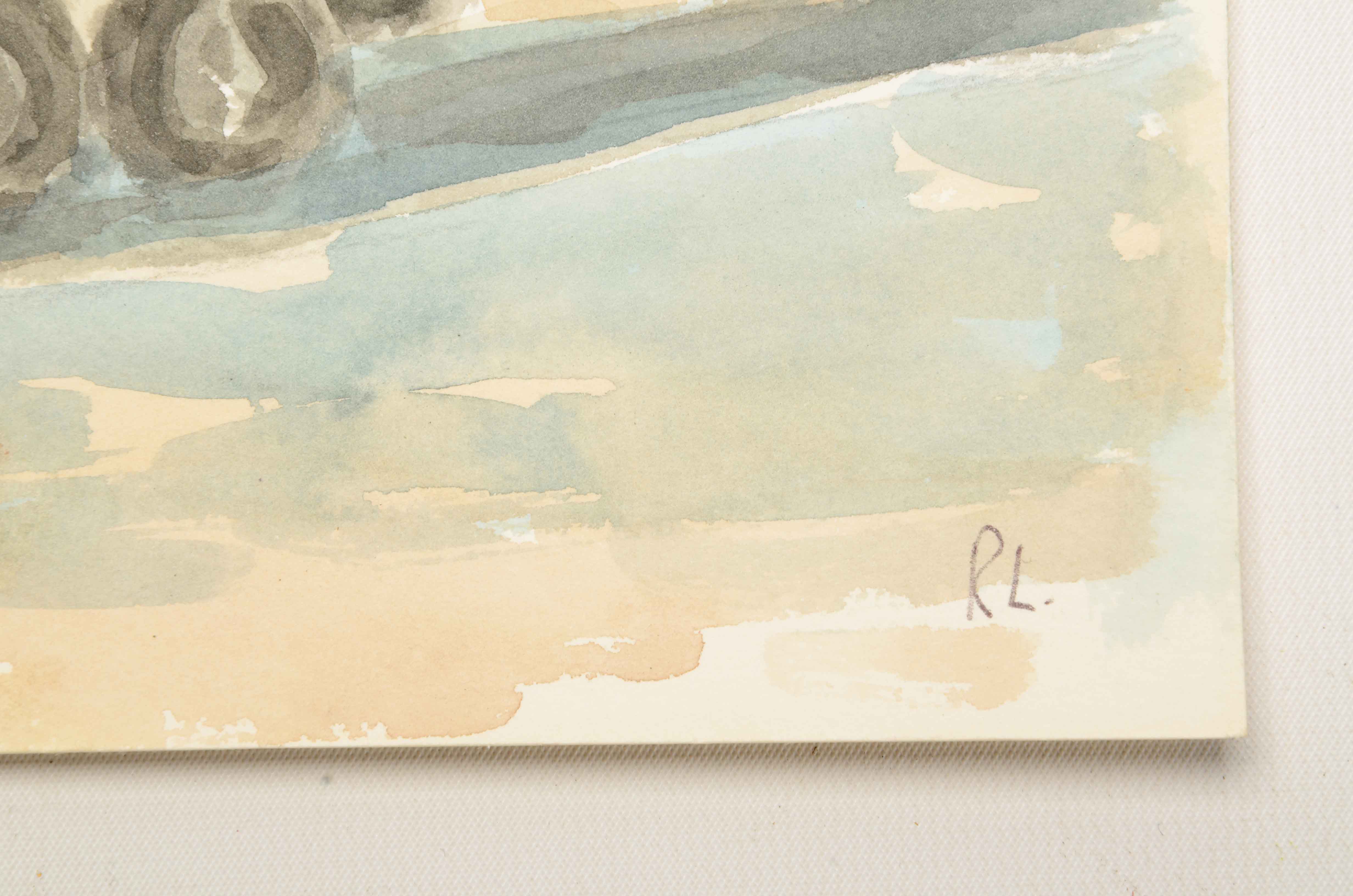 Robert Lahmann Two Watercolor Paintings