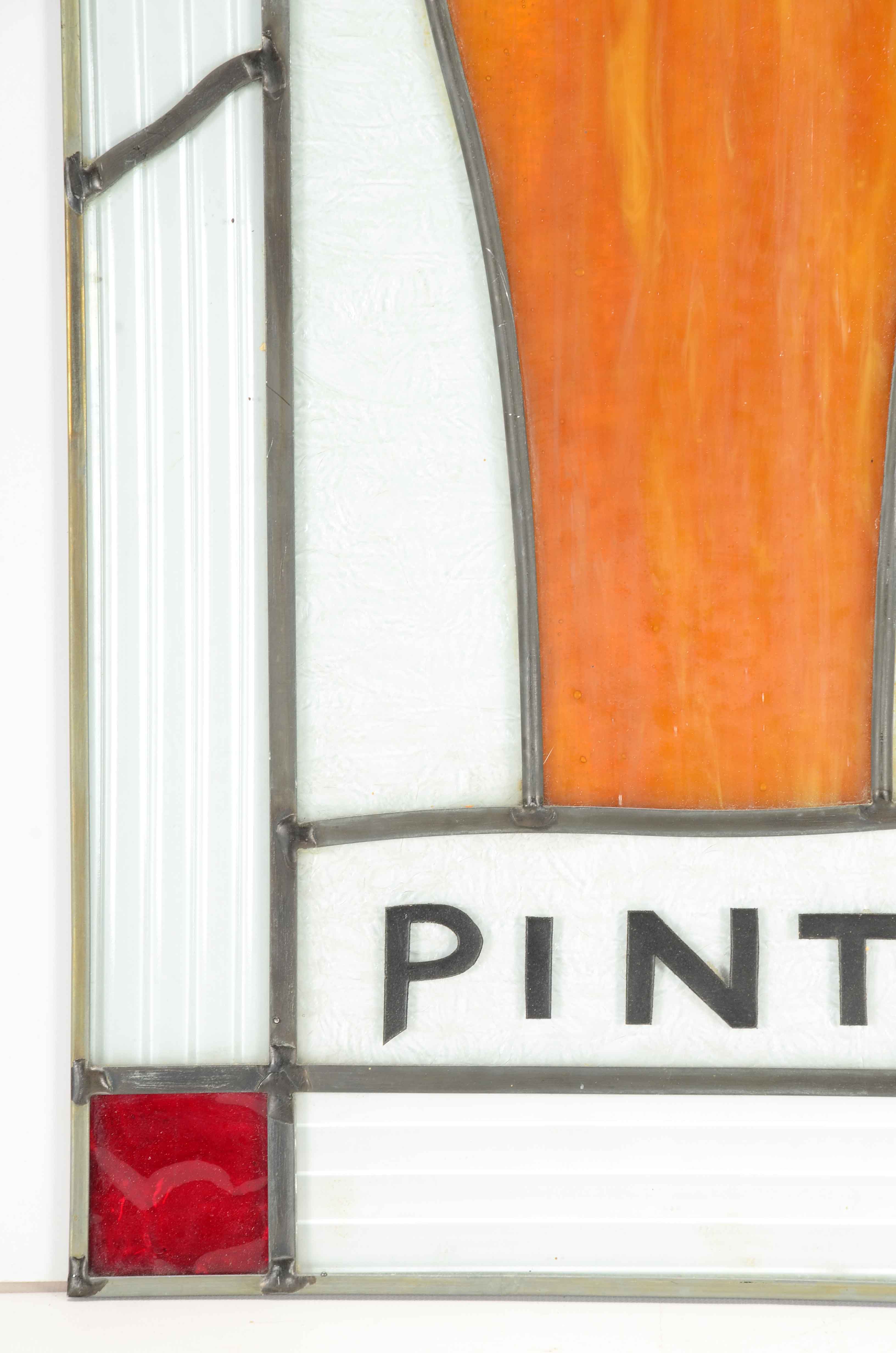 "Best Pints" Stained Glass Pub Sign