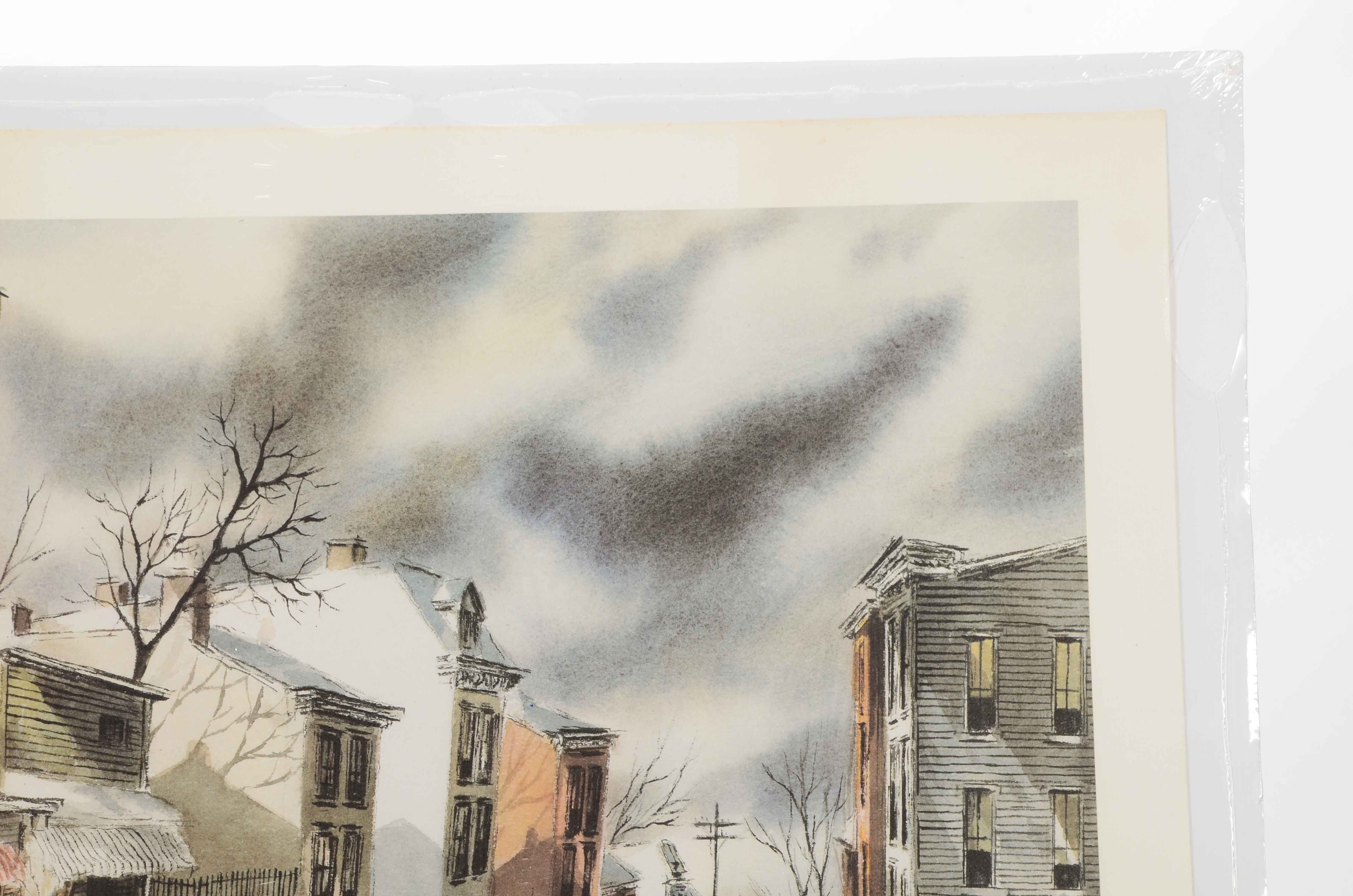 Robert Fabe Signed Offset Lithograph after "March Morning"