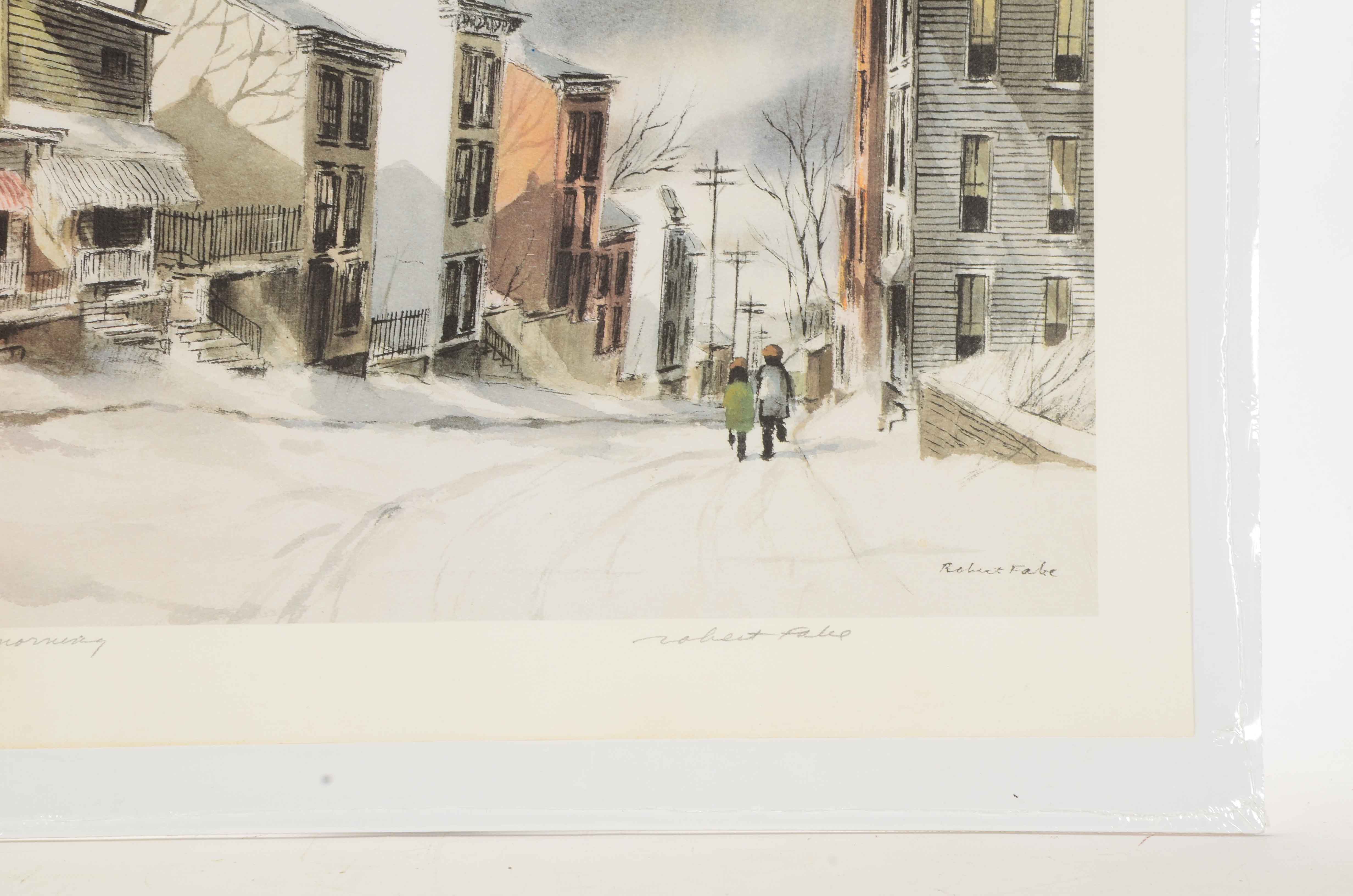 Robert Fabe Signed Offset Lithograph after "March Morning"