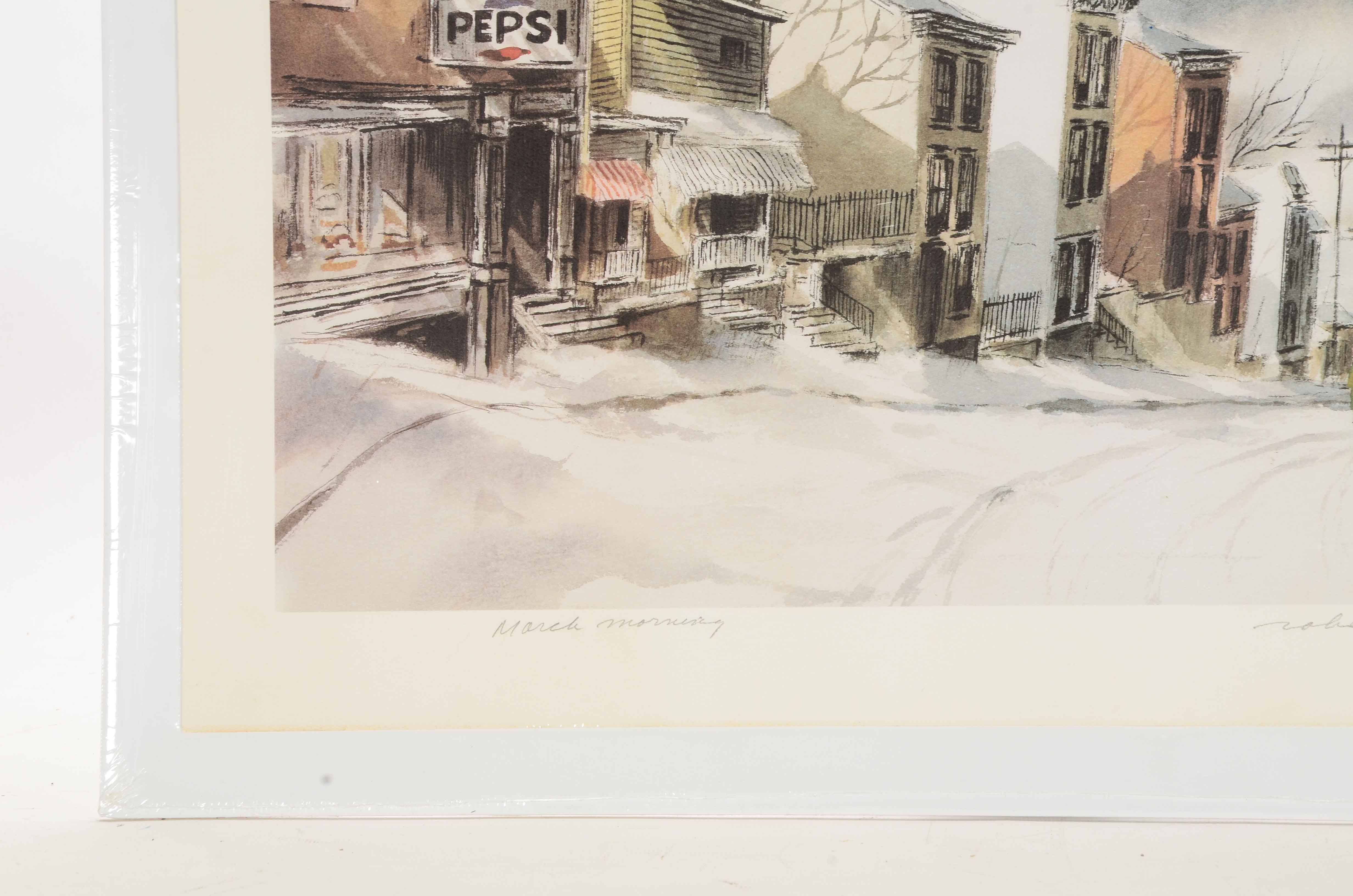 Robert Fabe Signed Offset Lithograph after "March Morning"