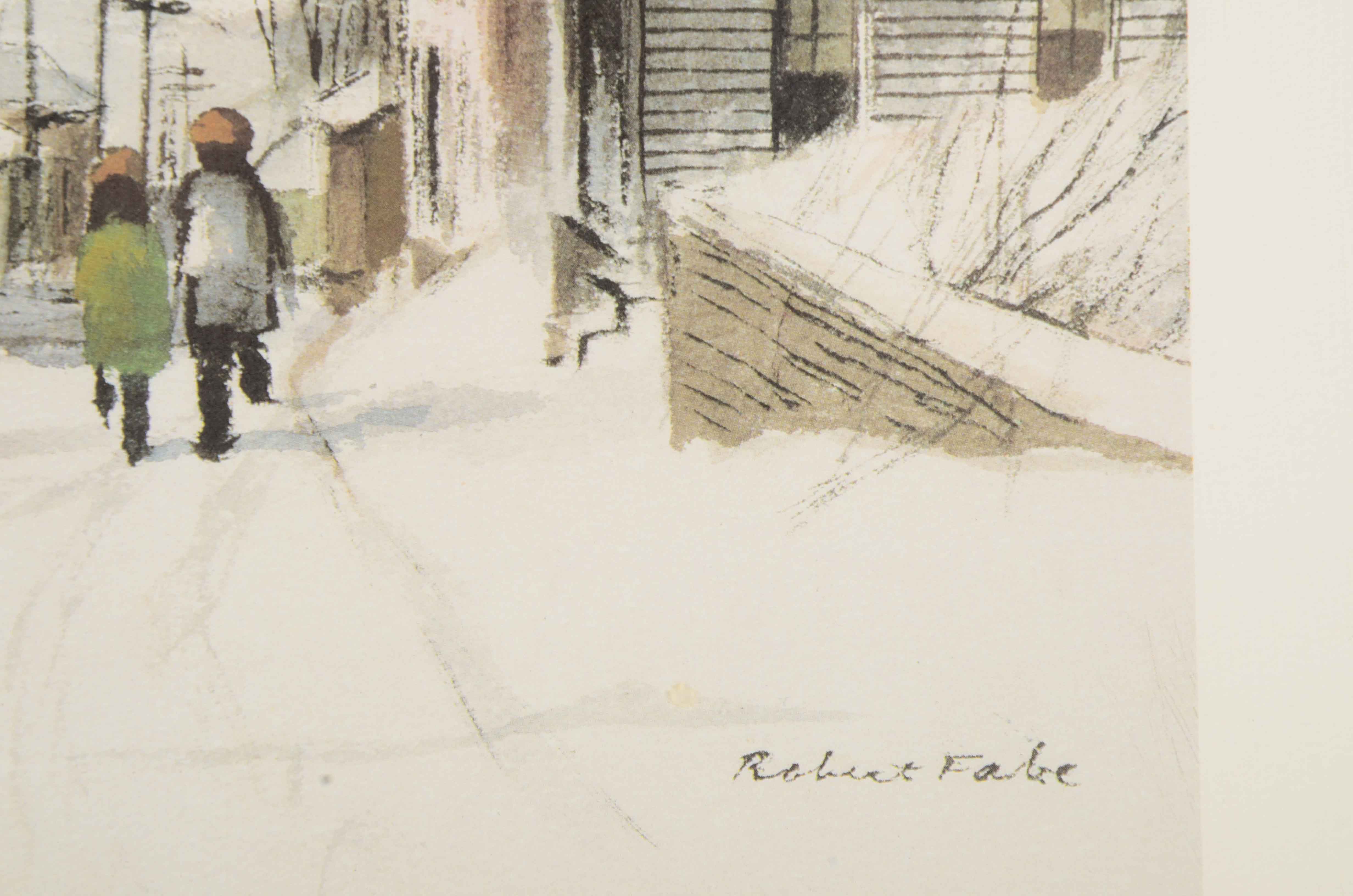 Robert Fabe Signed Offset Lithograph after "March Morning"