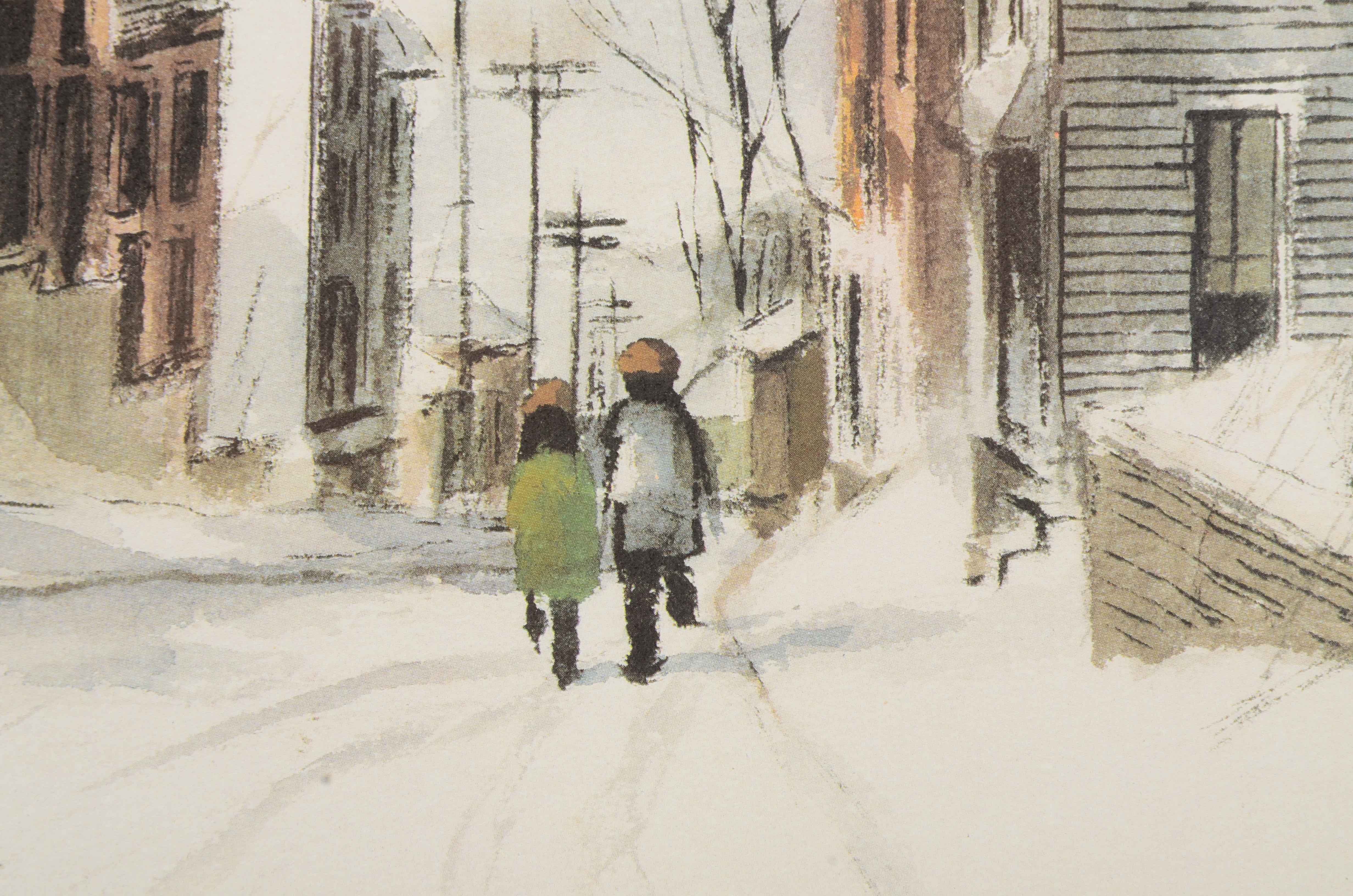 Robert Fabe Signed Offset Lithograph after "March Morning"